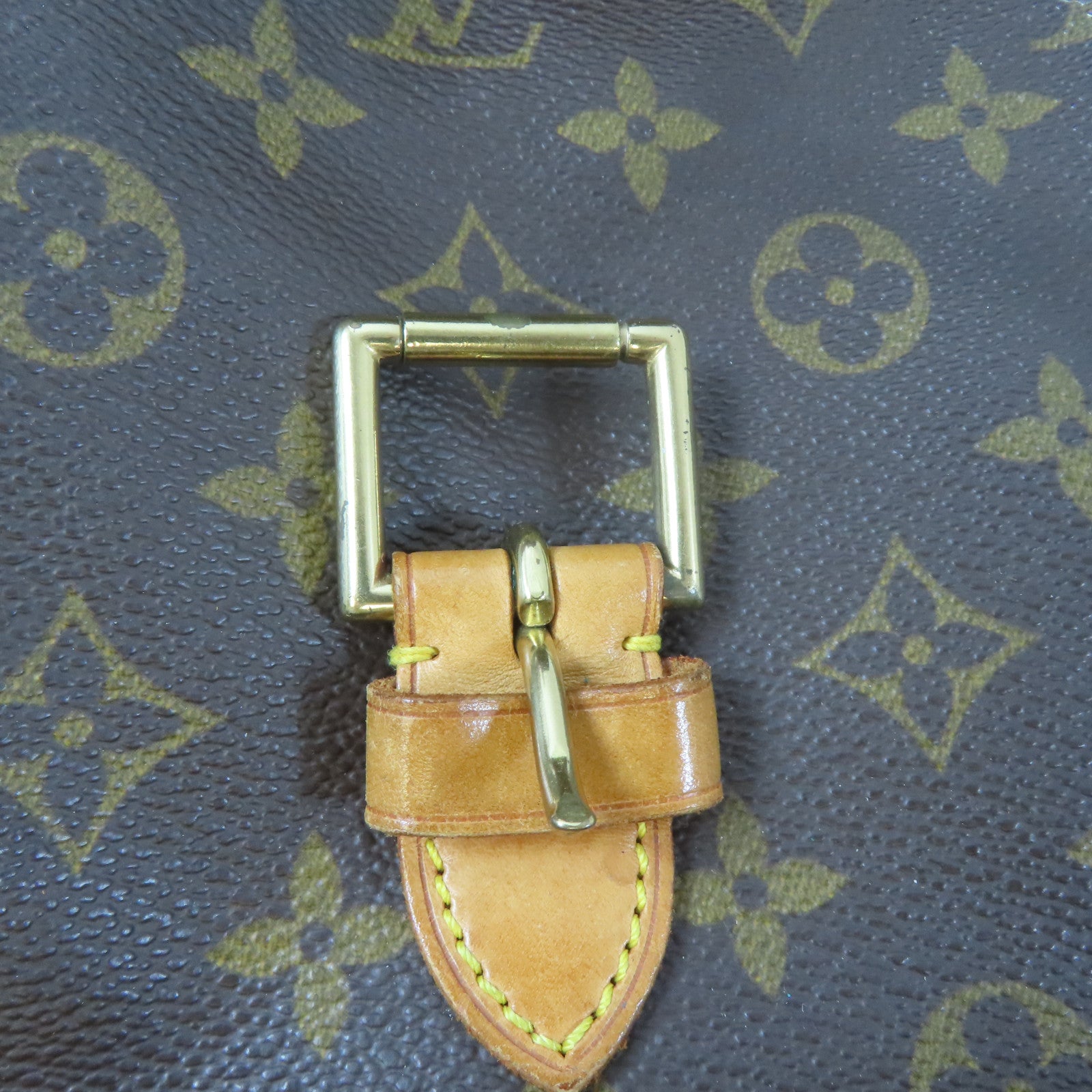 LOUIS VUITTON Monogram Montsouris GM金扣背包啡色