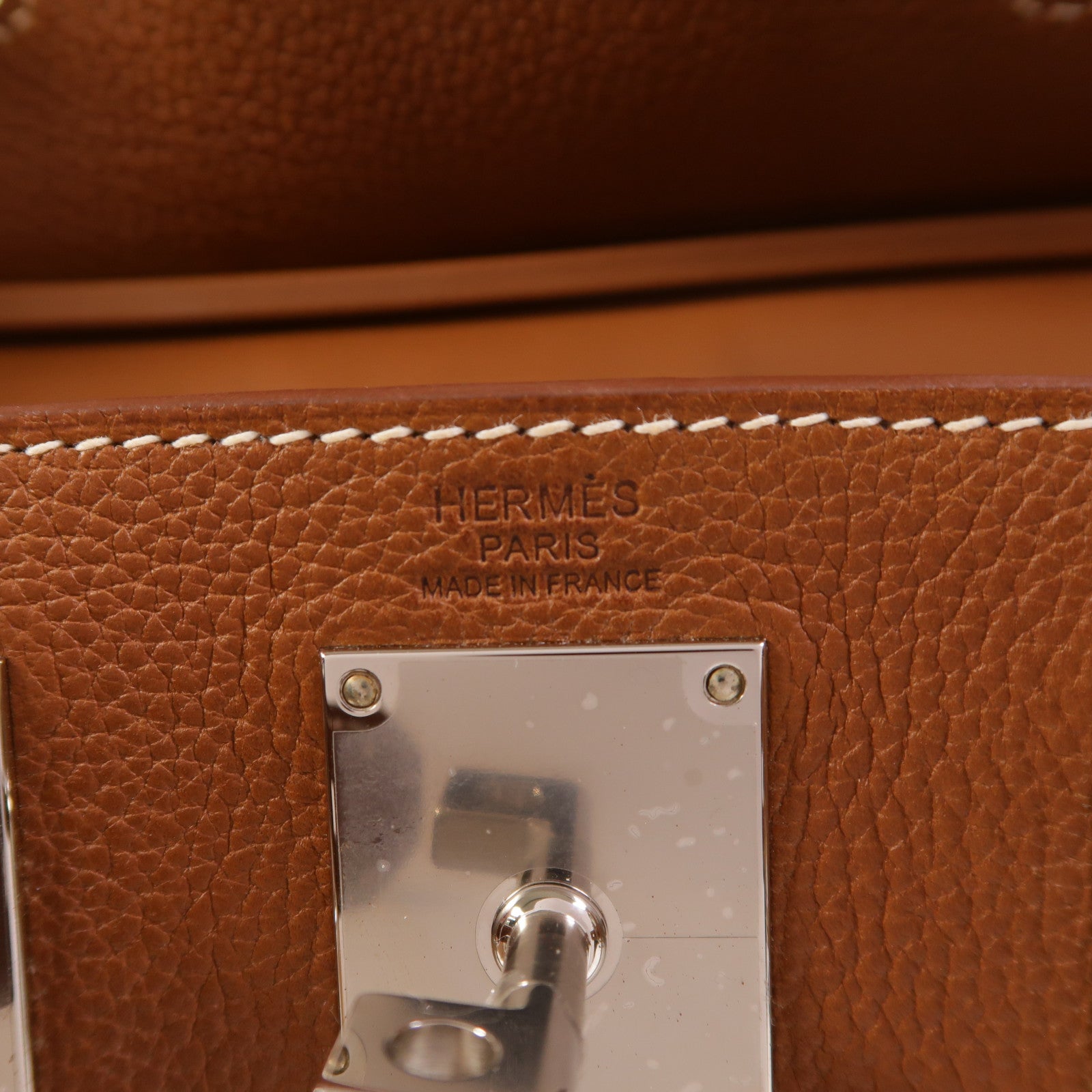 HERMES Barenia皮革Hac A Dos PM銀扣背包Fauve