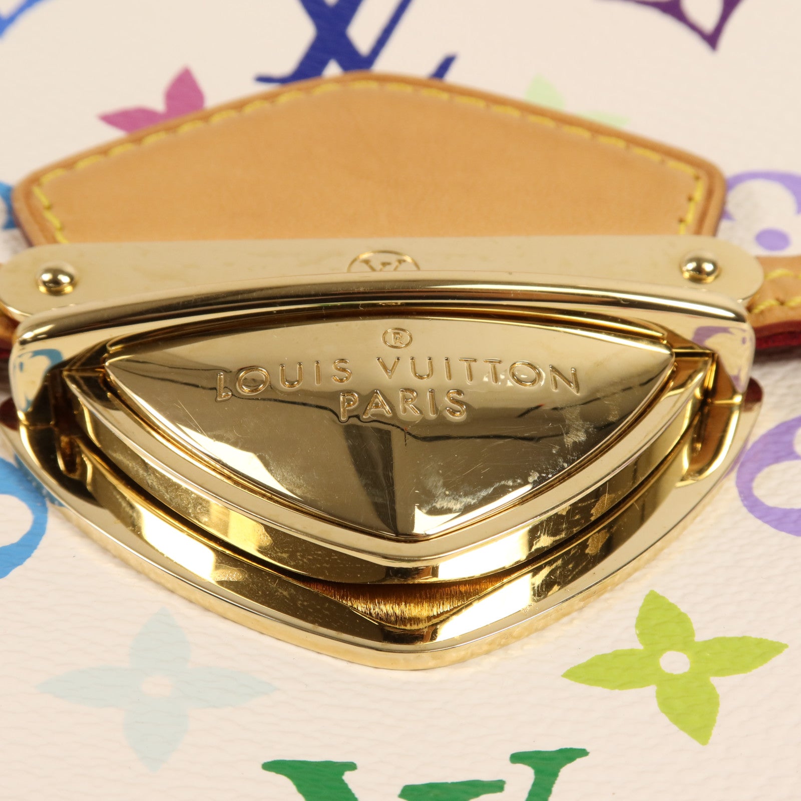 LOUIS VUITTON Monogram Multicolore Beverly MM金扣肩背袋