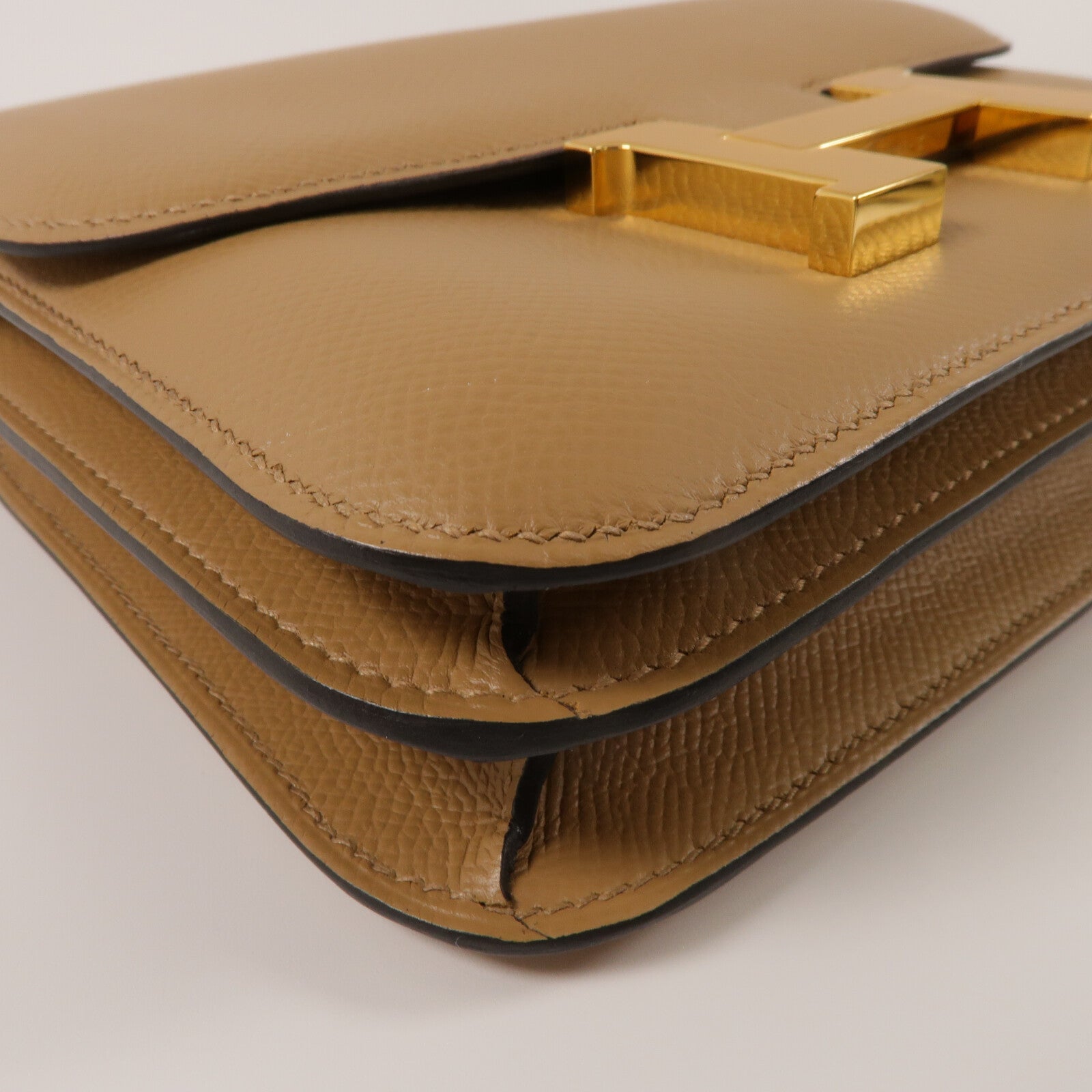 HERMES Epsom皮革Constance Mini肩背袋Chai