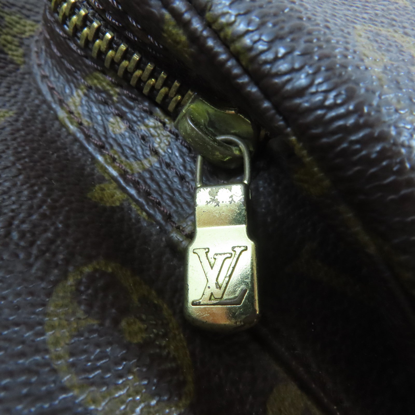 LOUIS VUITTON Monogram Montsouris GM金扣背包啡色