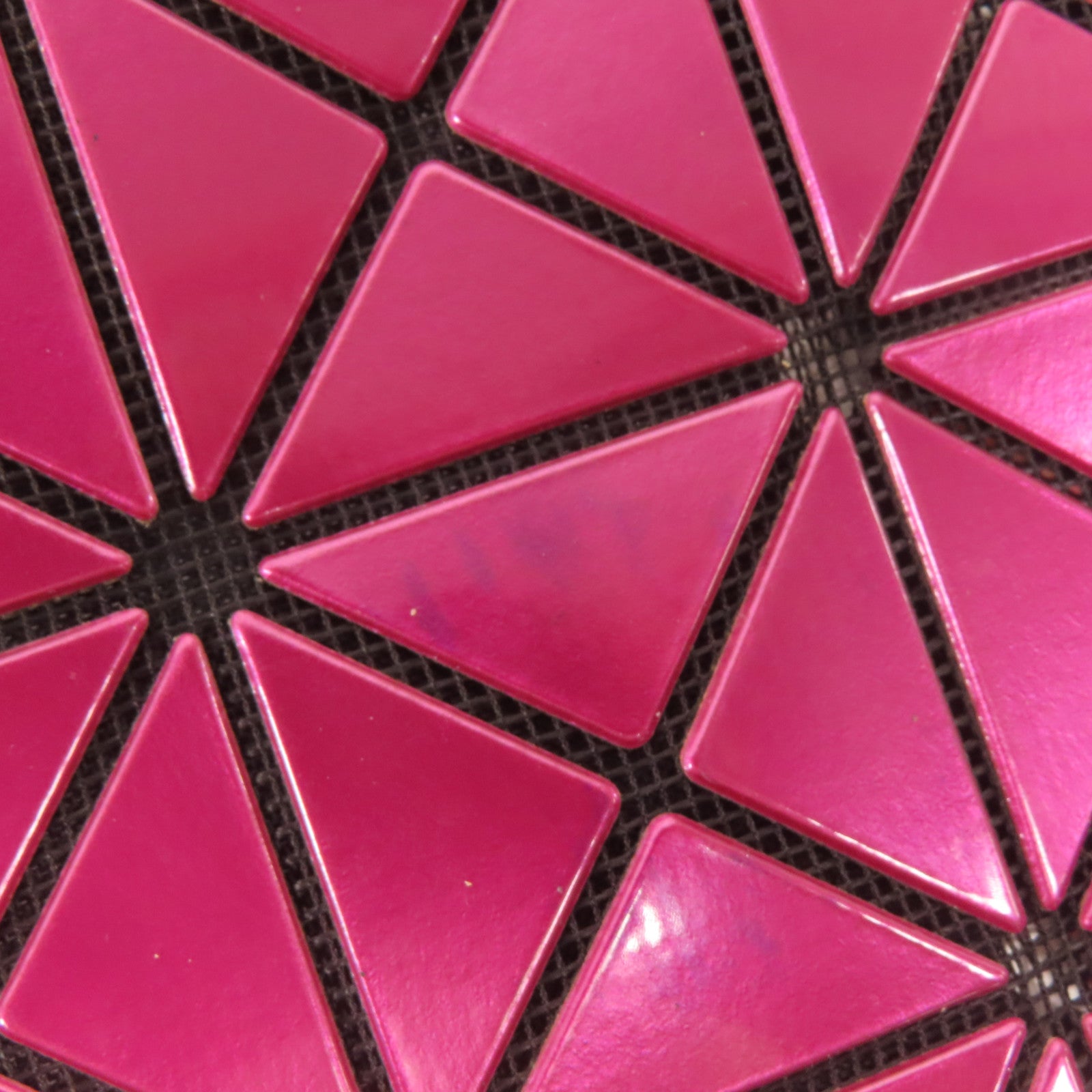 BAO BAO ISSEYMIYAKE Tote Bag Handbag PVC Purplish Red