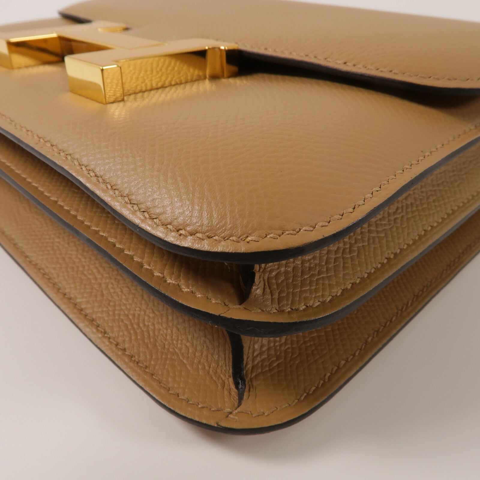 HERMES Epsom皮革Constance Mini肩背袋Chai