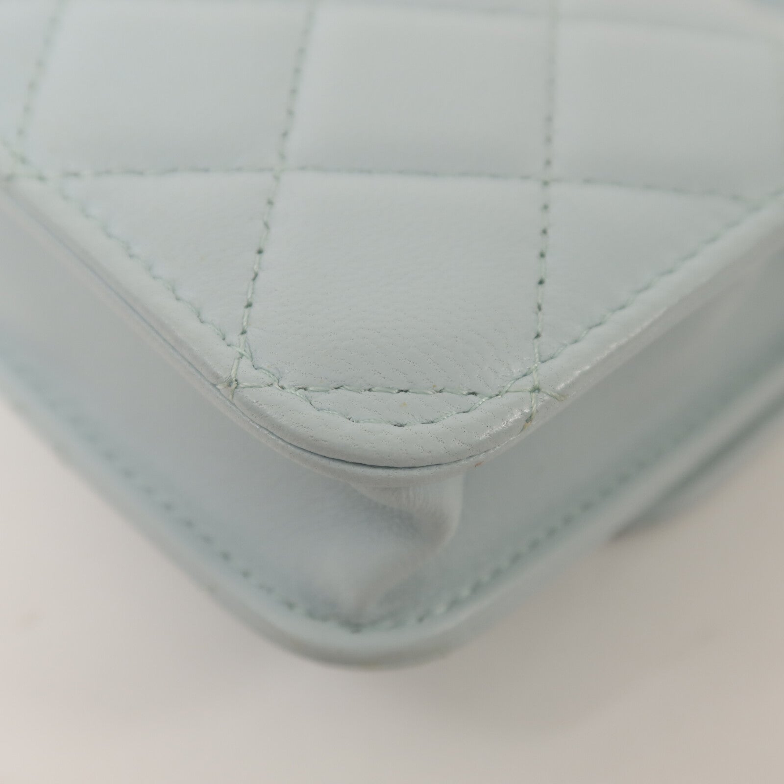 CHANEL 羊皮皮革Top Handle Flap金扣鏈帶手挽肩背兩用袋