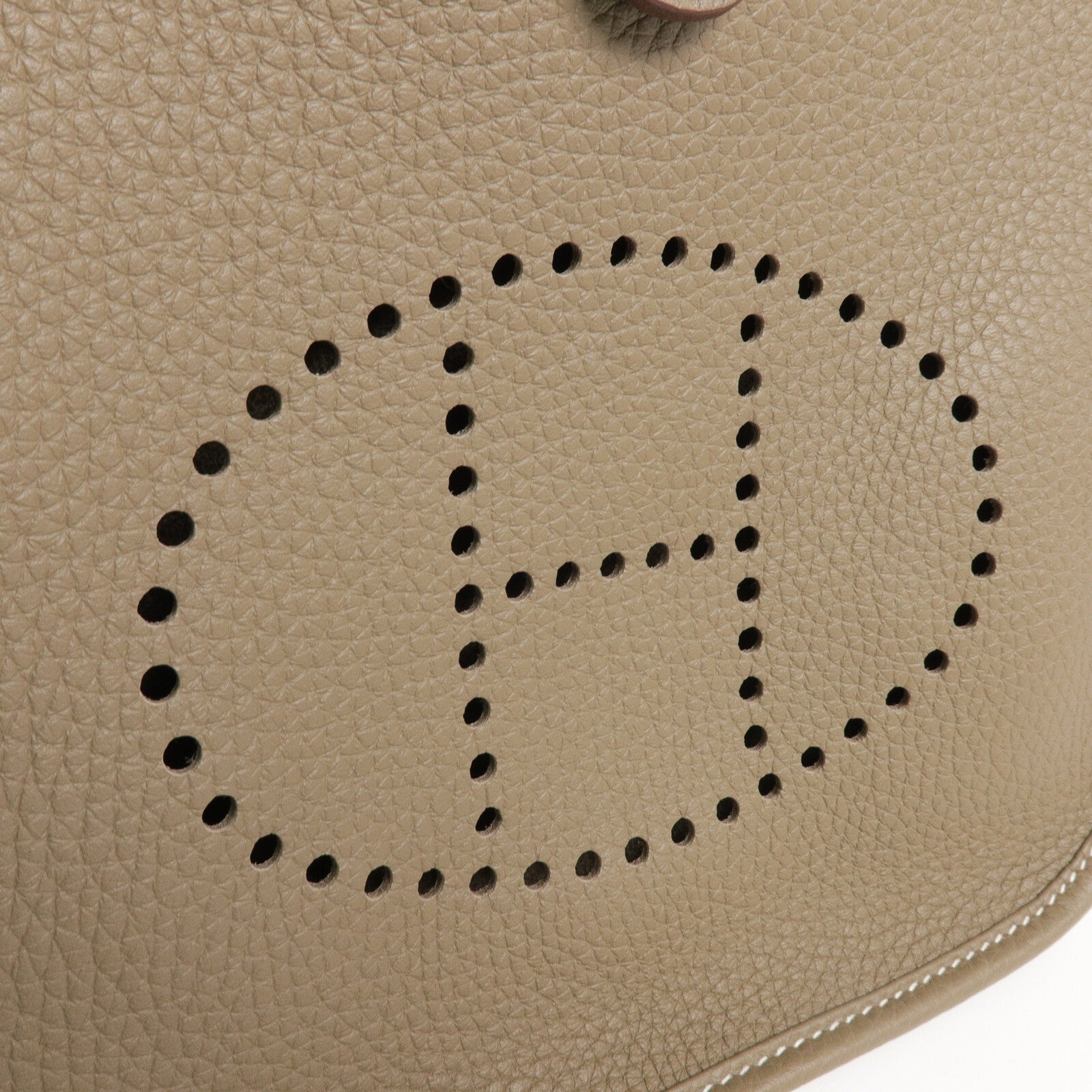 HERMES Clemence皮革Evelyne 23肩背袋Etoupe