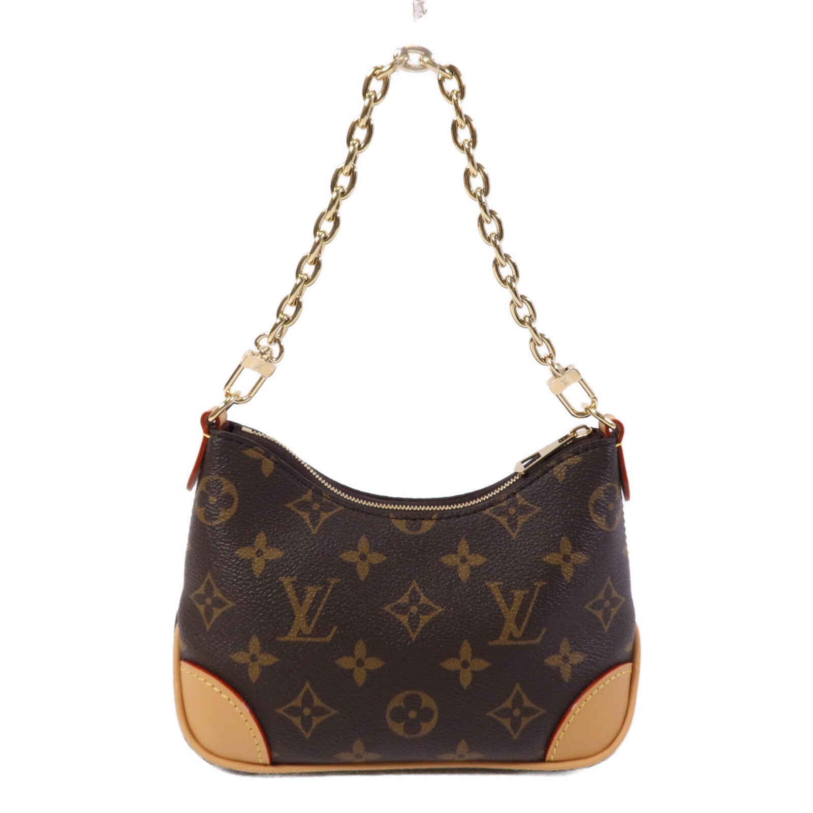 LOUIS VUITTON Monogram Nano Boulogne金扣鏈帶肩背袋
