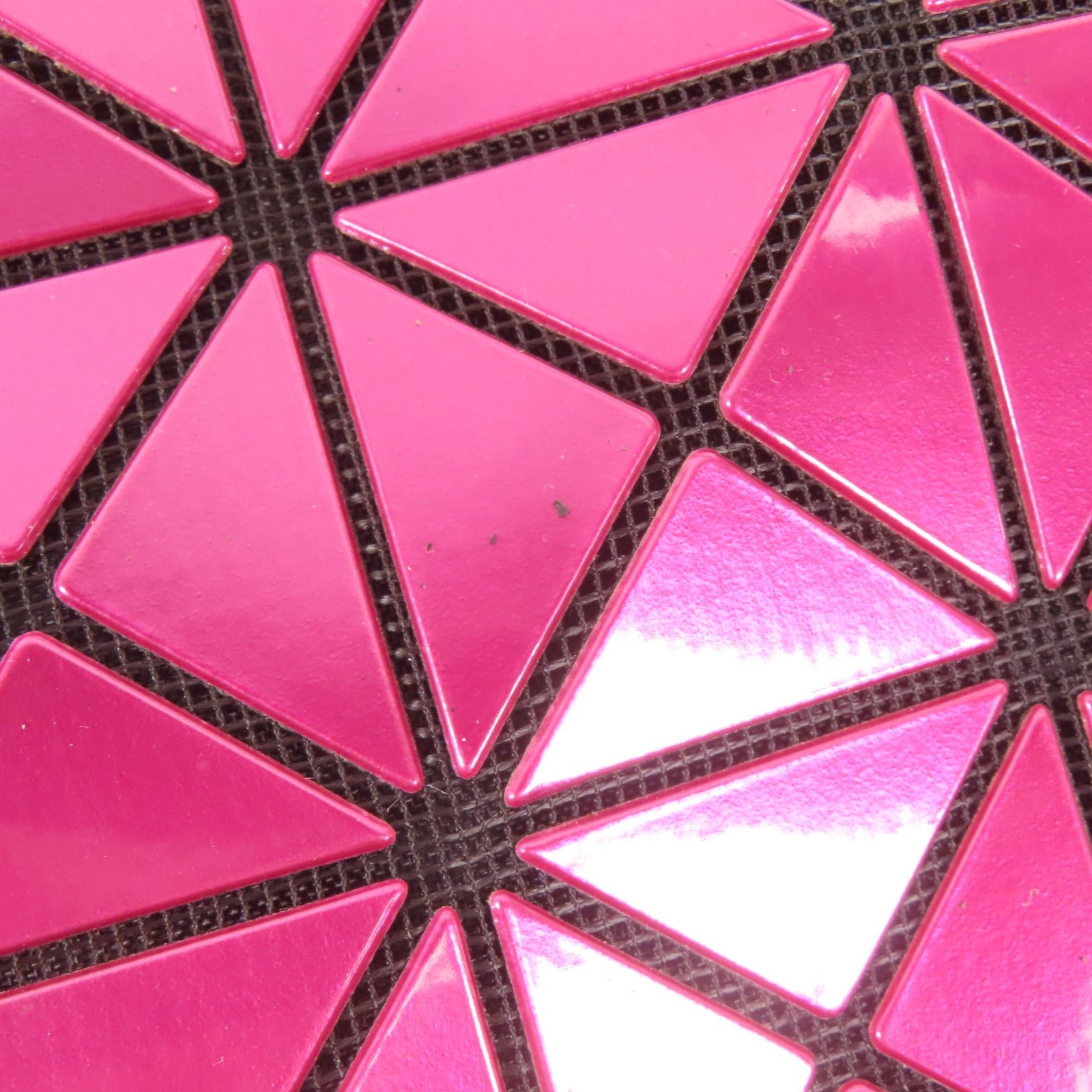 BAO BAO ISSEYMIYAKE Tote Bag Handbag PVC Purplish Red