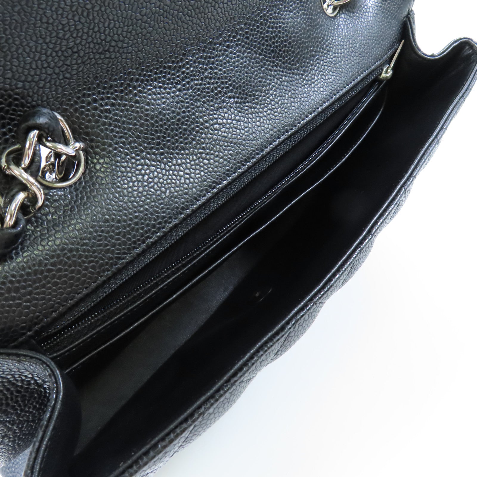 CHANEL 牛皮皮革Large Classic金扣鏈帶肩背袋