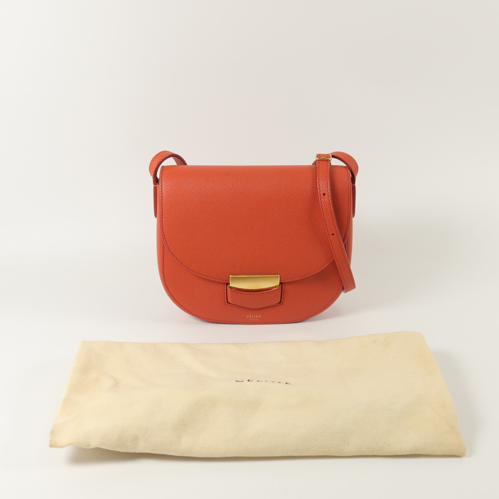 CELINE 牛皮皮革Trotter Small肩背袋