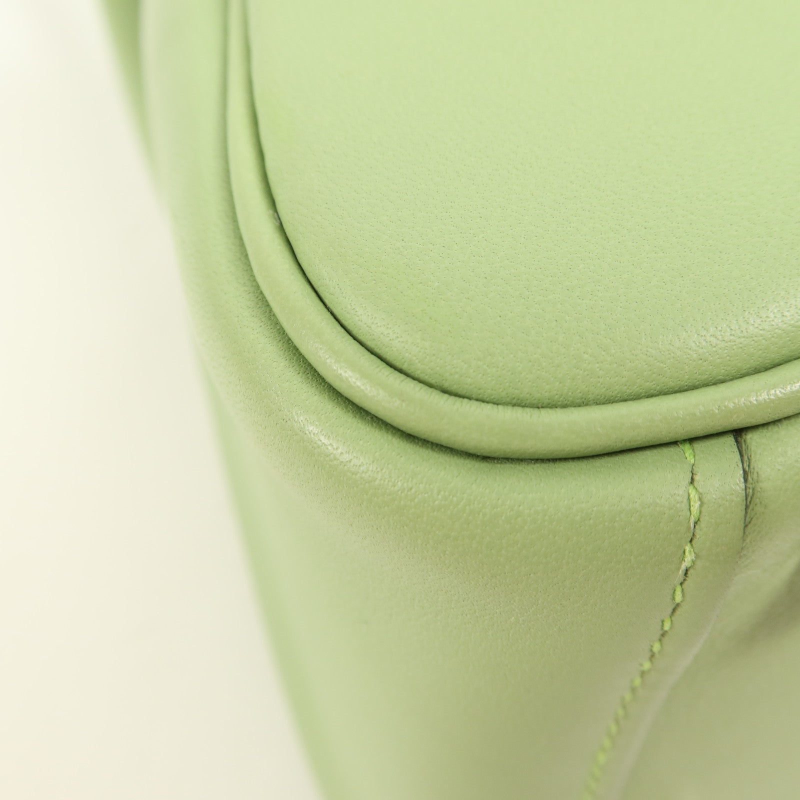 HERMES 【激減優惠】Swift皮革Mini Lindy銀扣手挽肩背兩用袋Vert Criquet