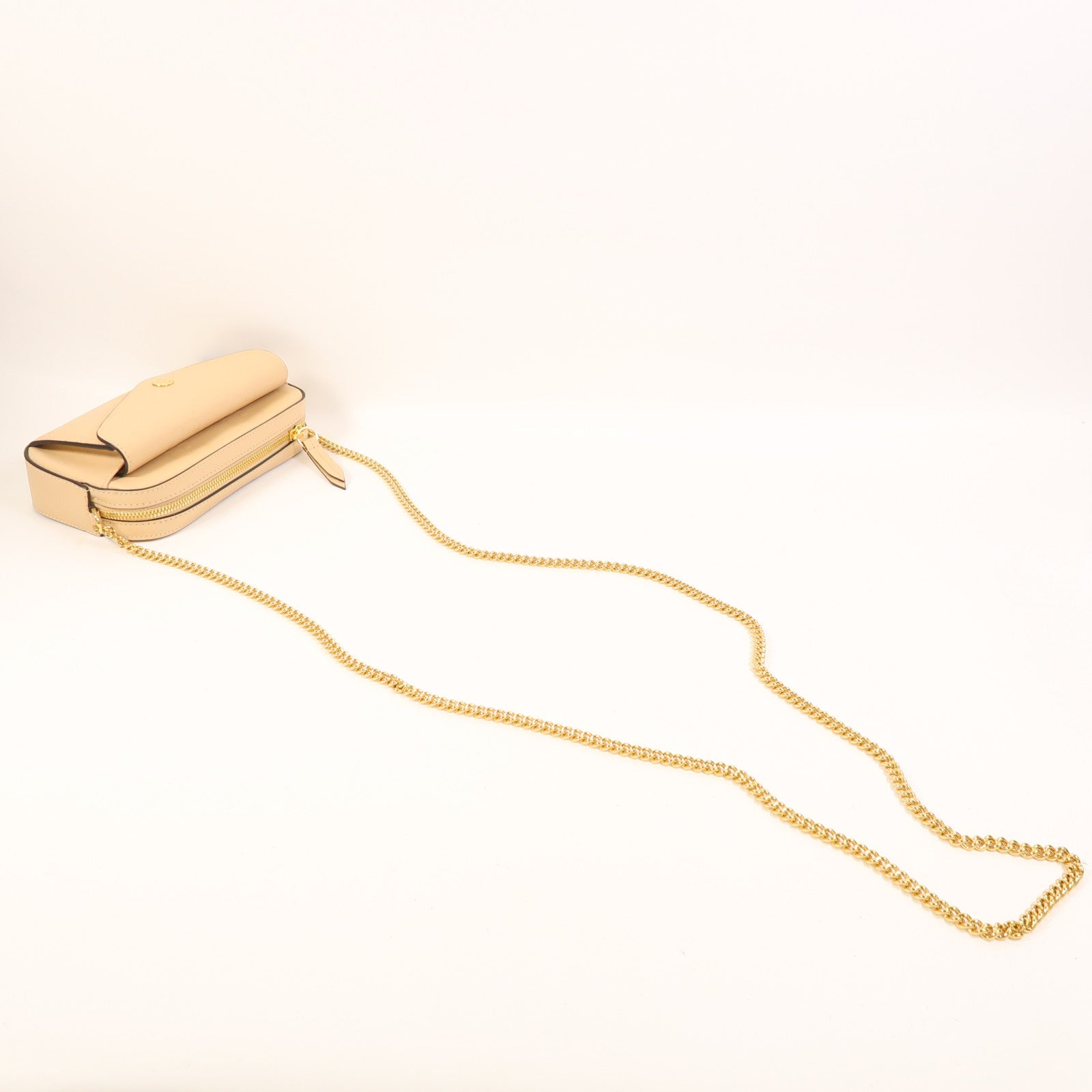 GUCCI 牛皮皮革Chain Shoulder金扣鏈帶肩背袋