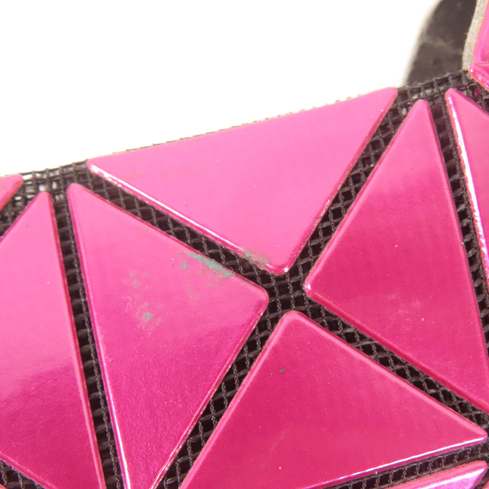 BAO BAO ISSEYMIYAKE Tote Bag Handbag PVC Purplish Red