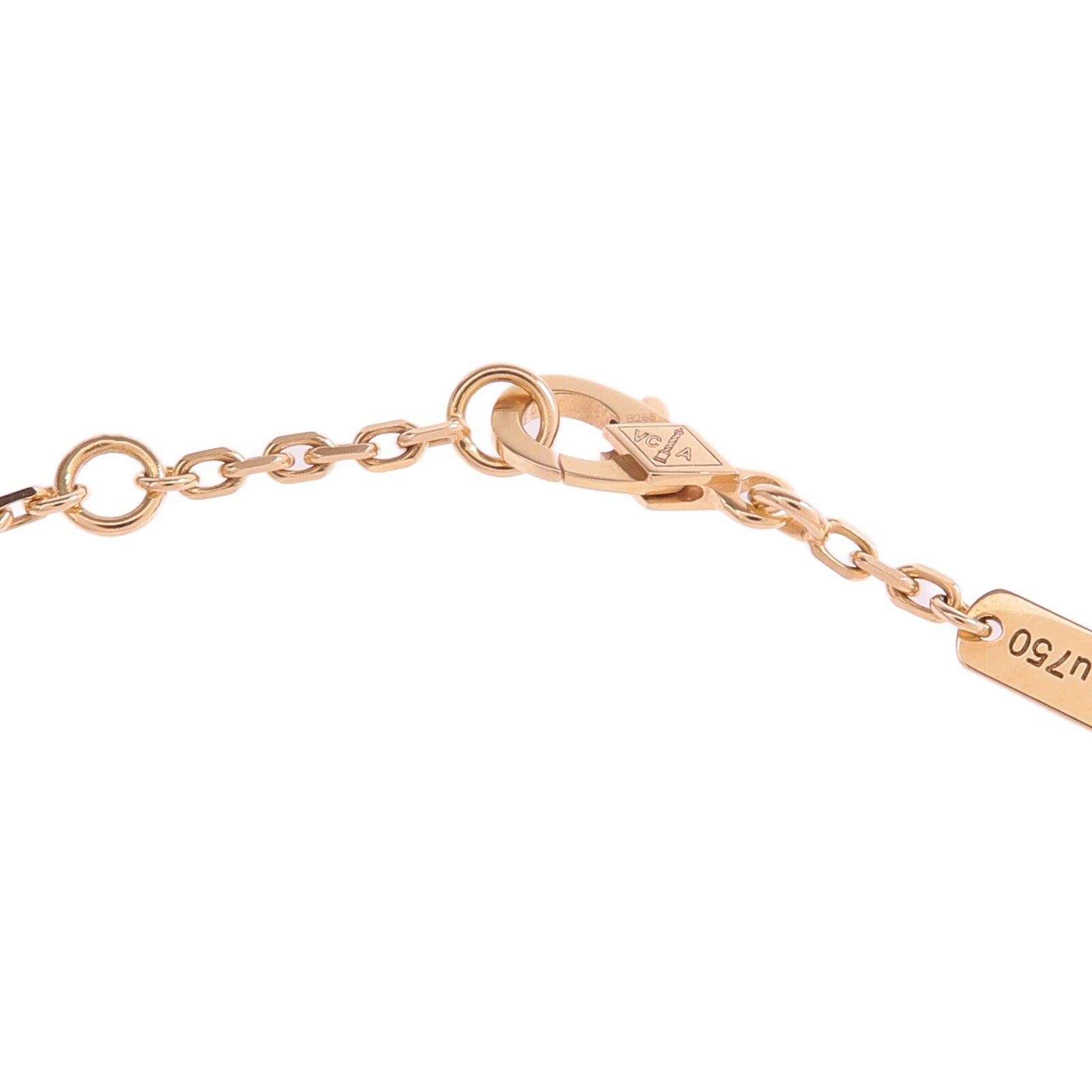 Van Cleef & Arpels 18K玫瑰金Lucky Spring Bracelet珍珠母貝手鏈