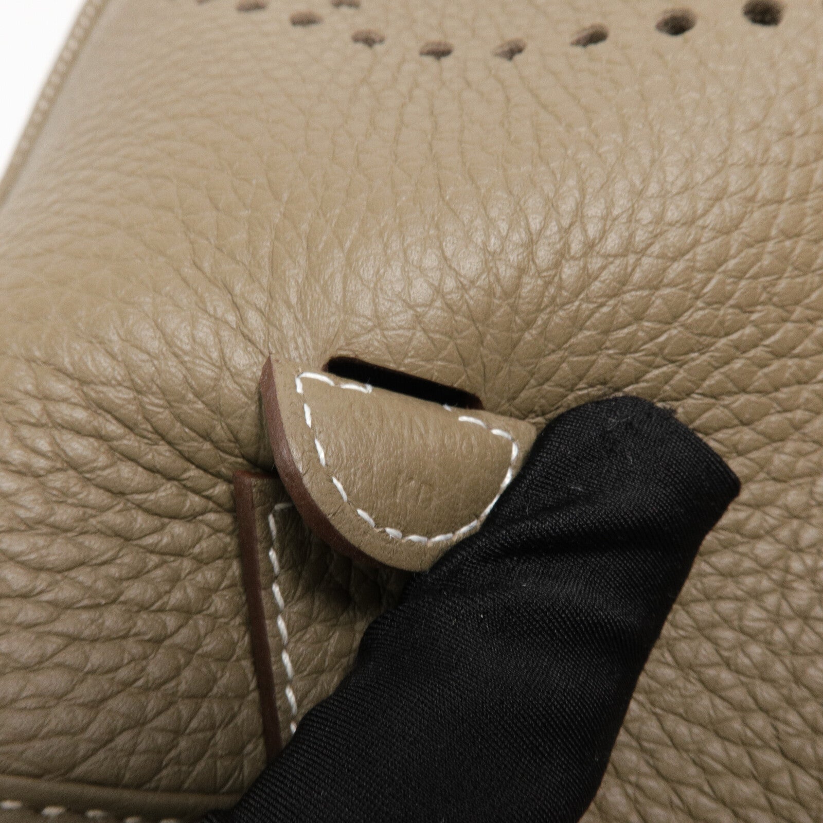 HERMES Clemence皮革Evelyne 23肩背袋Etoupe