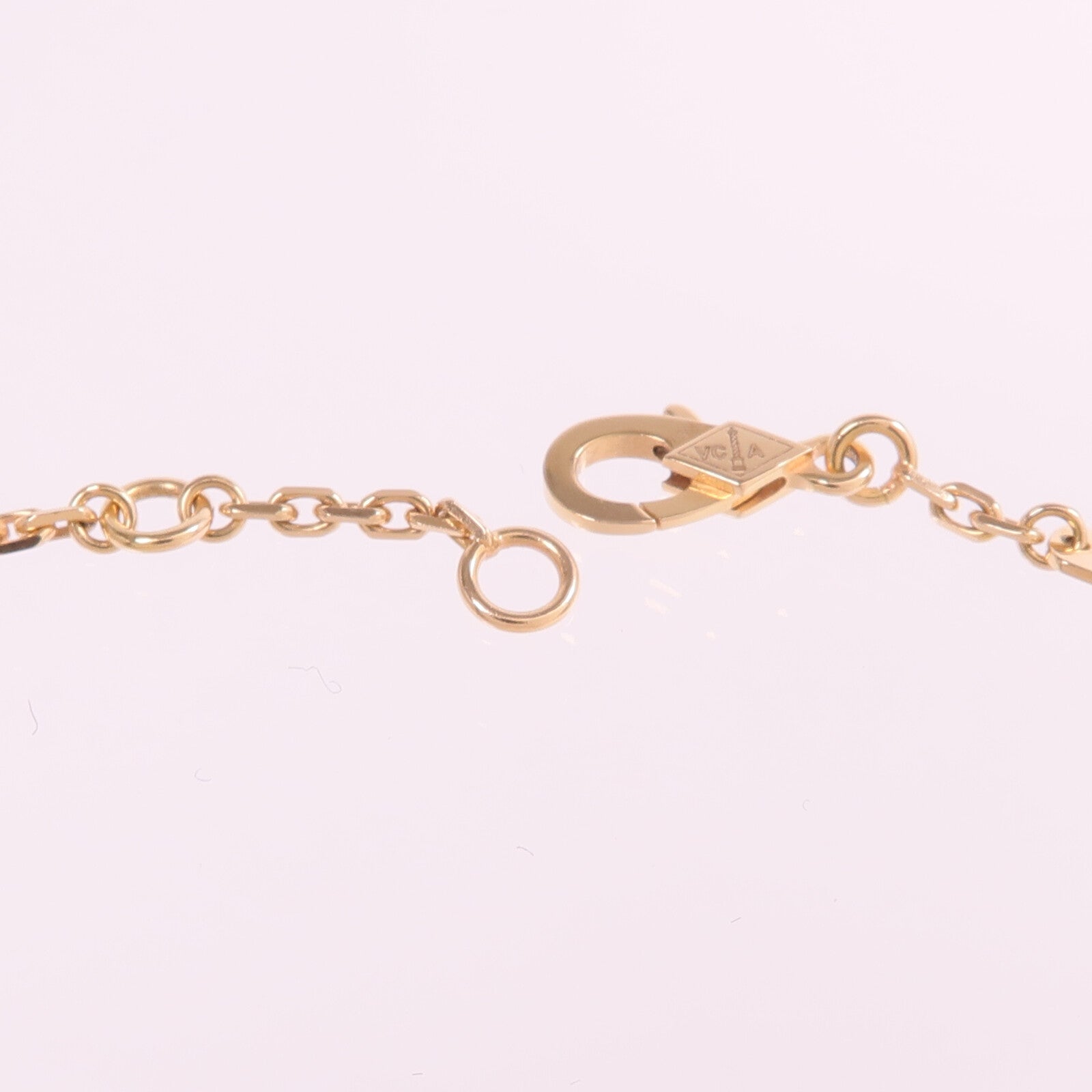 Van Cleef & Arpels 18K玫瑰金Lucky Spring Bracelet珍珠母貝手鏈