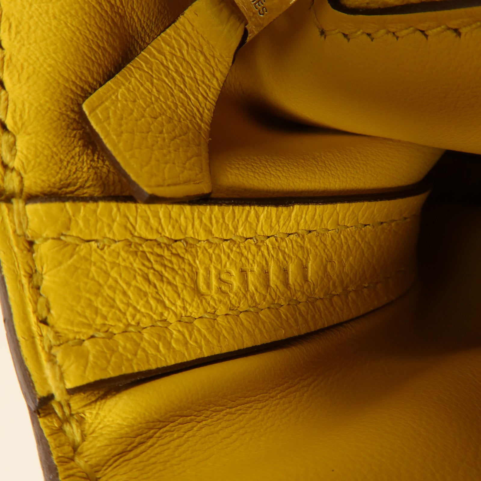 HERMES Evercolor皮革24/24 Mini手挽肩背兩用袋Jaune Citron