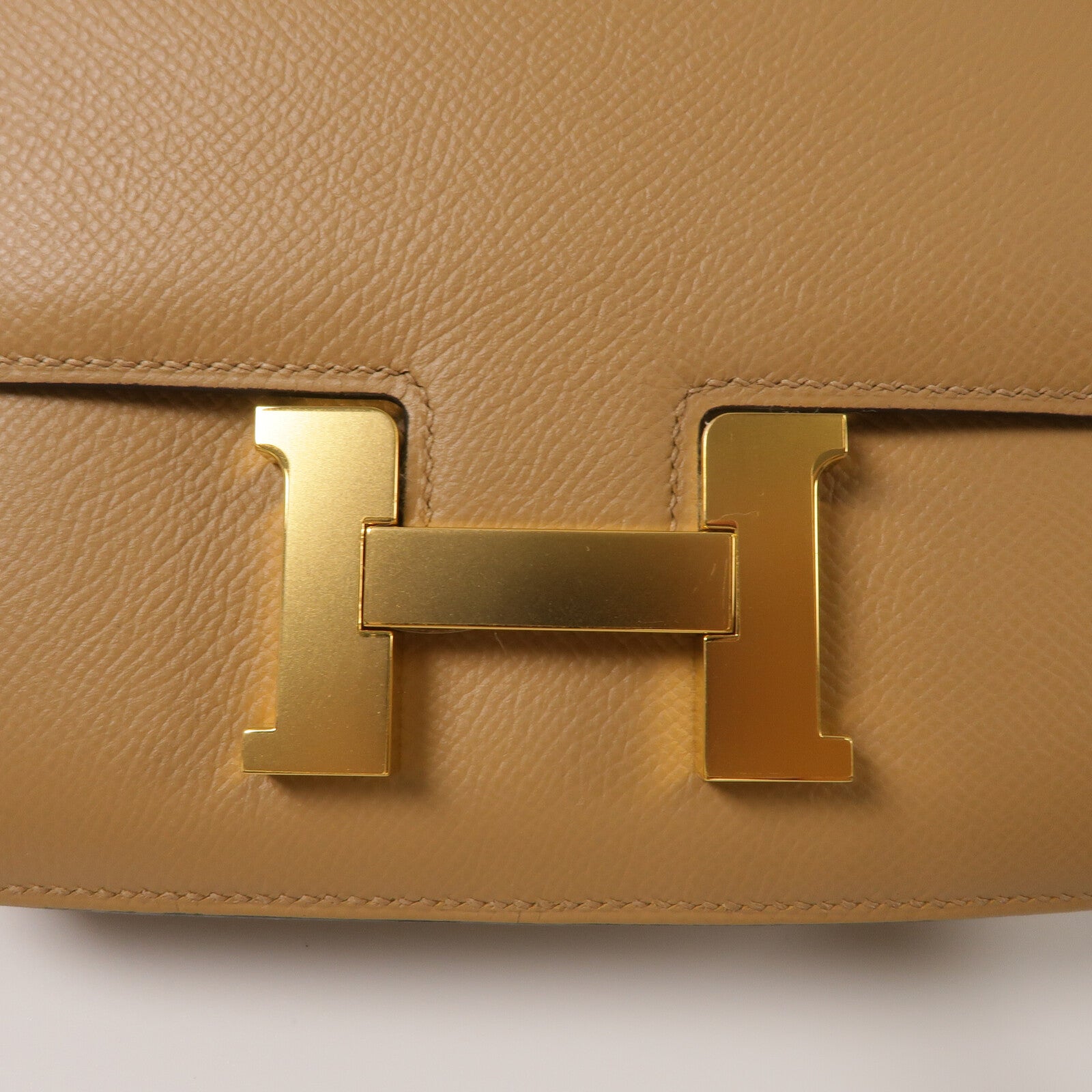 HERMES Epsom皮革Constance Mini肩背袋Chai