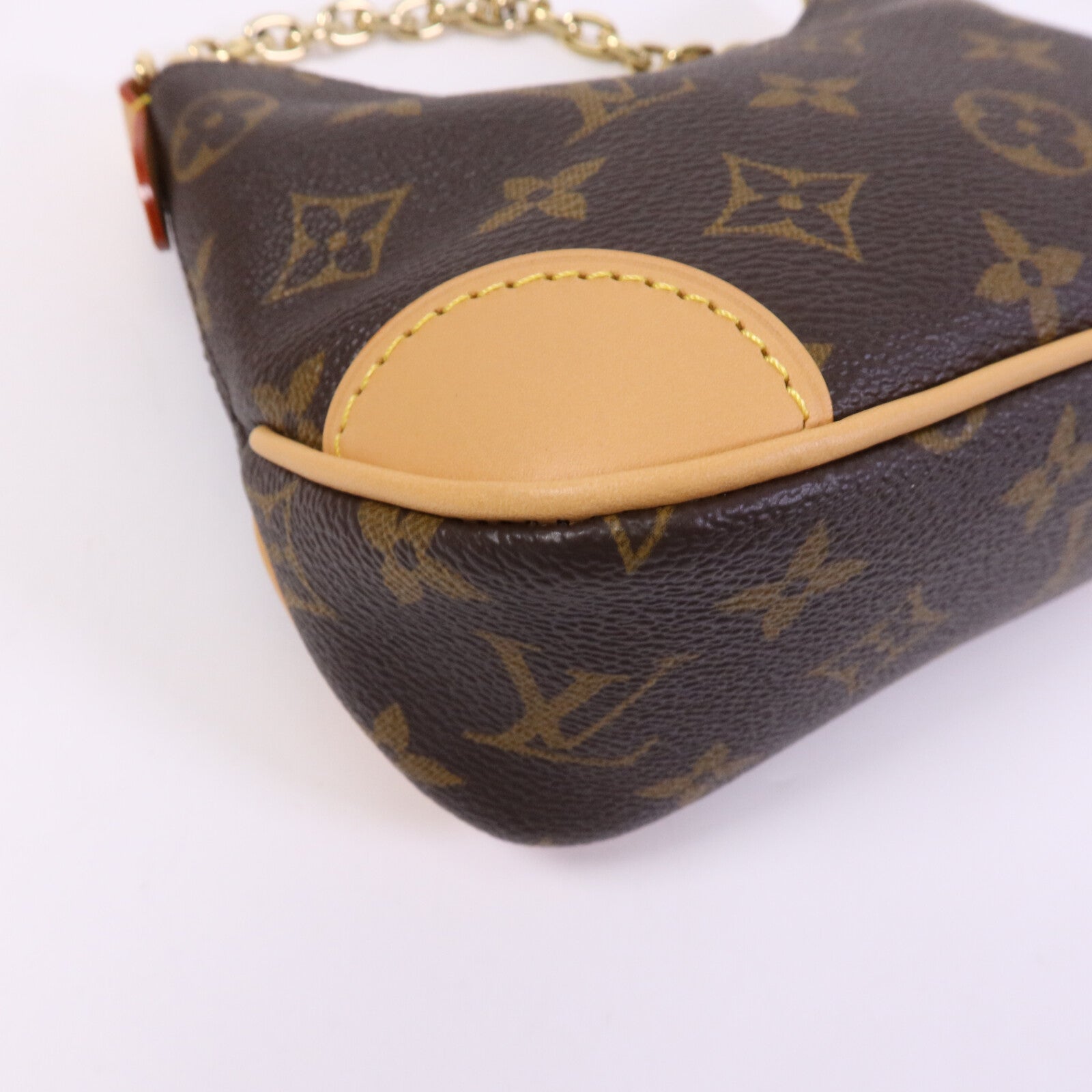 LOUIS VUITTON Monogram Nano Boulogne金扣鏈帶肩背袋