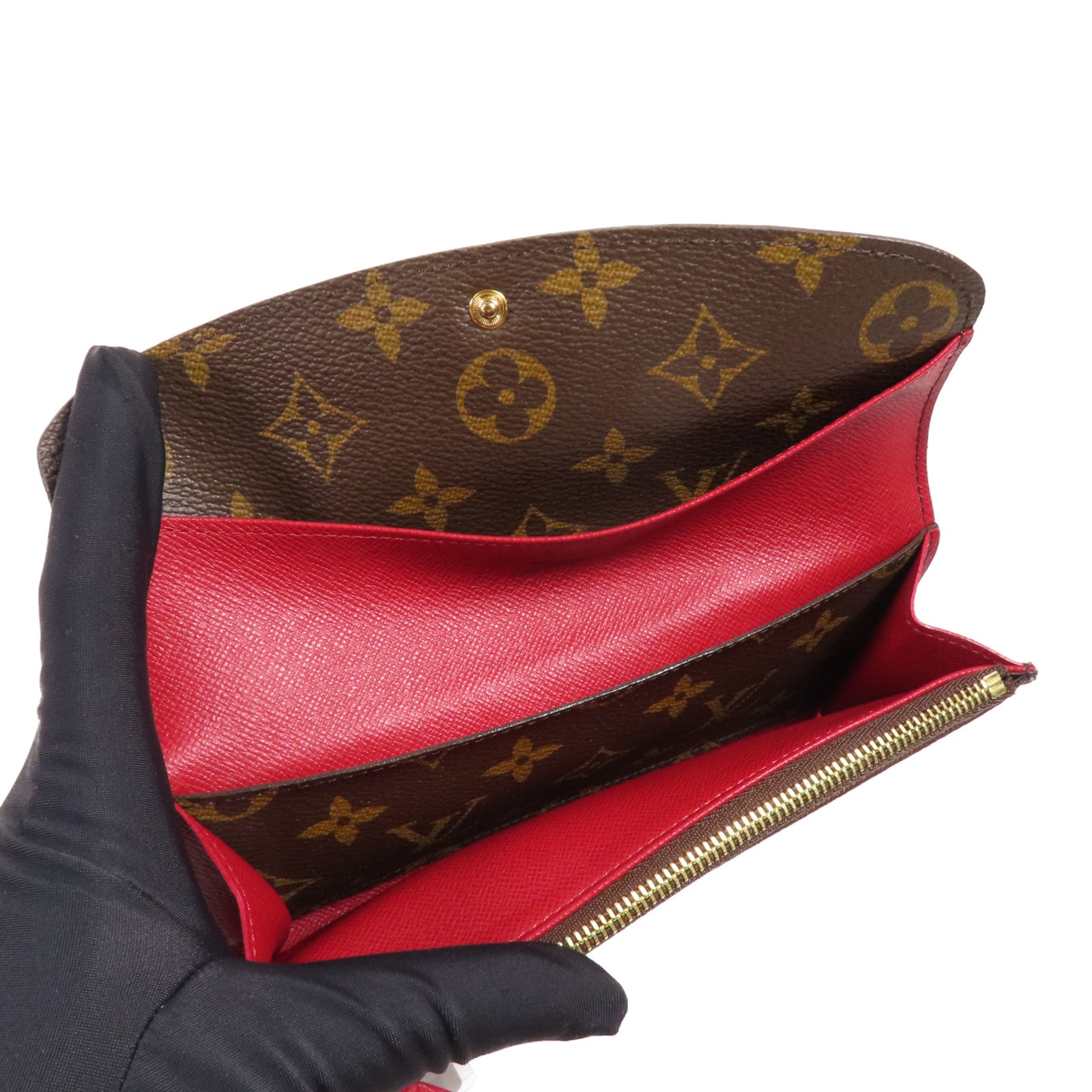 LOUIS VUITTON Monogram Emilie Long Wallet金扣長錢包