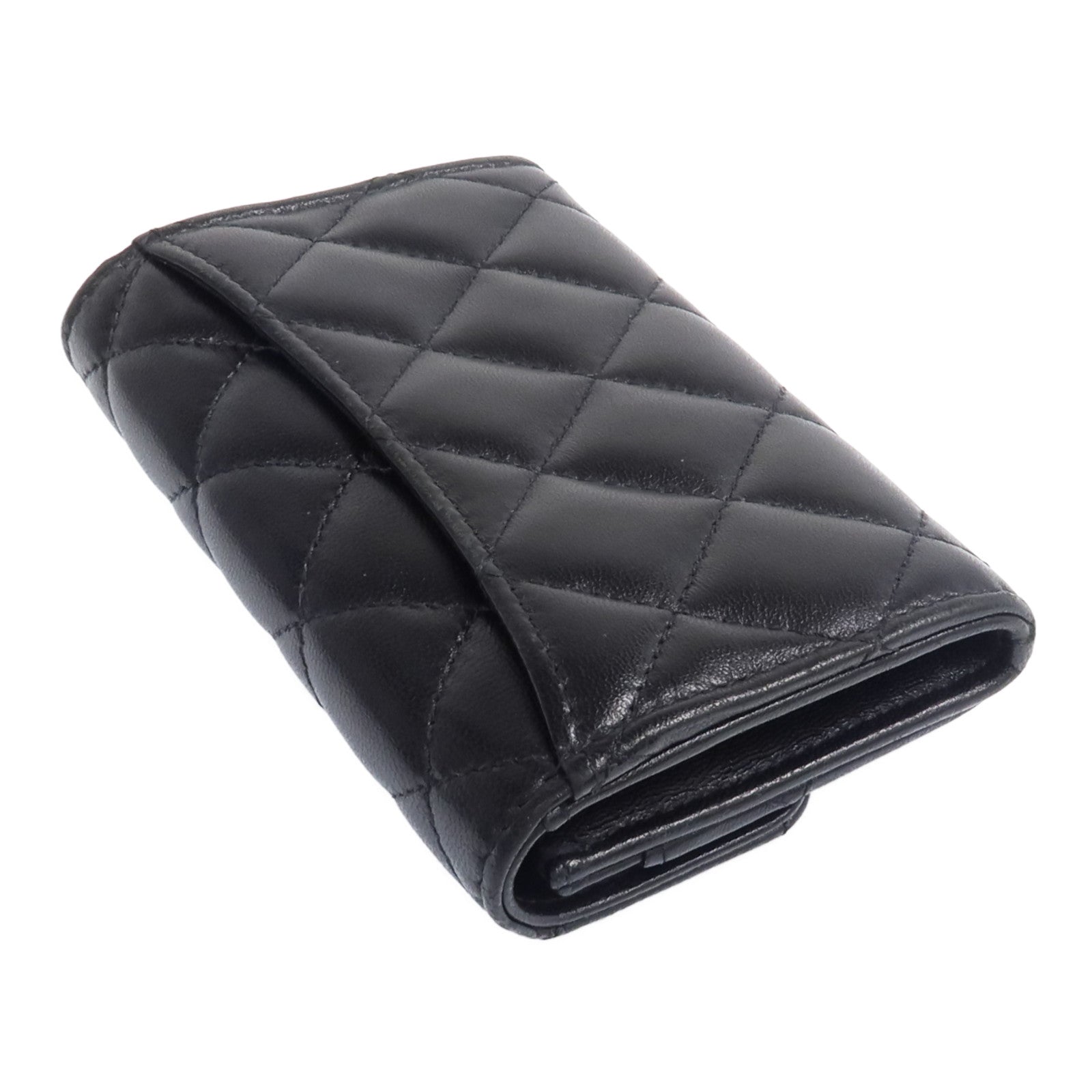 CHANEL 羊皮皮革Card Case金扣卡片套