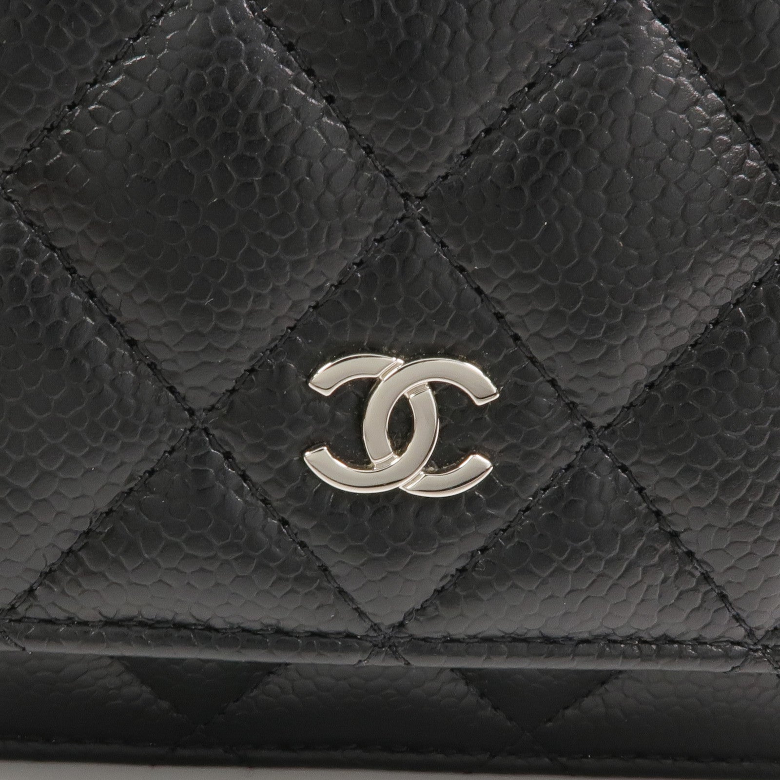 CHANEL 牛皮皮革WOC Wallet On Chain銀扣鏈帶肩背袋