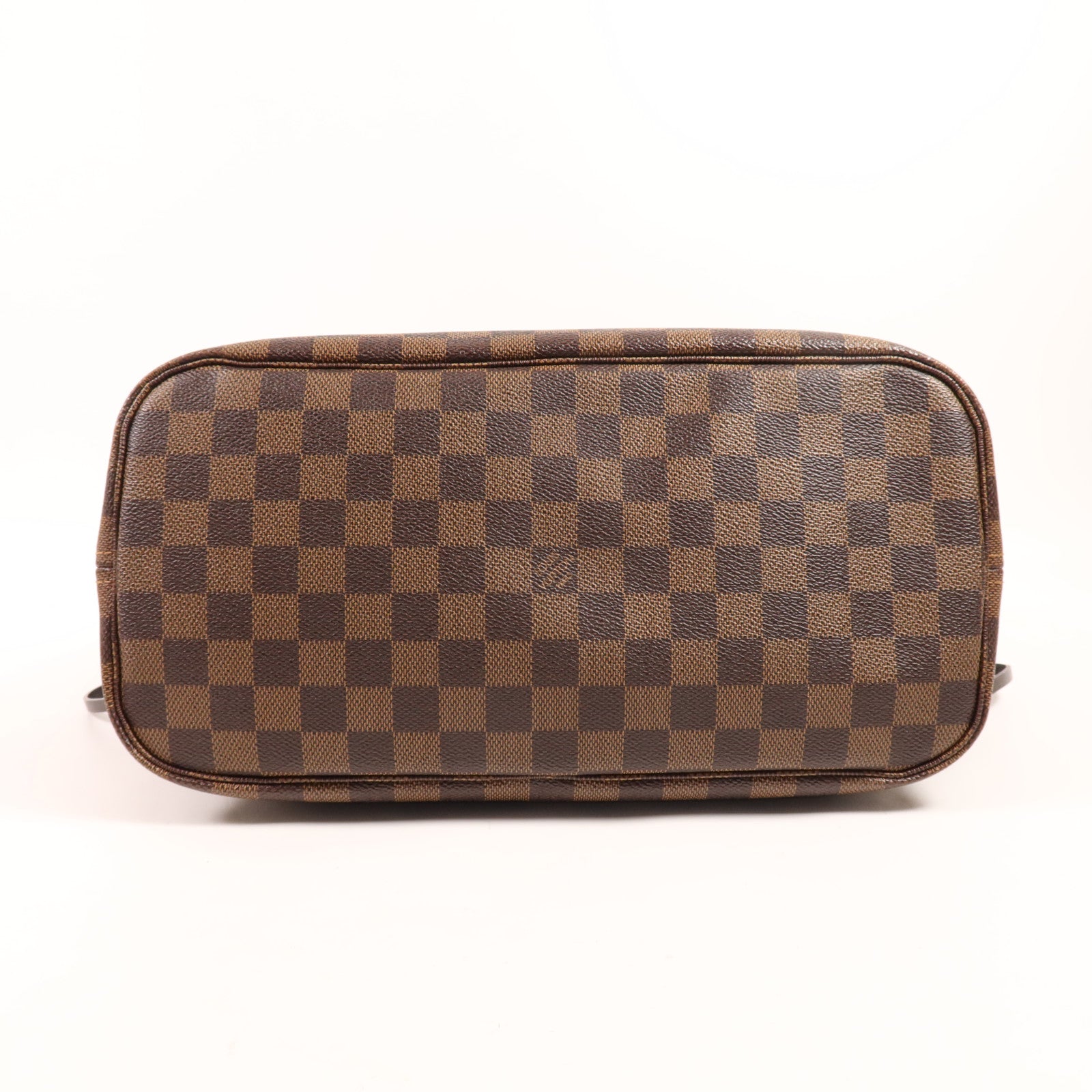 LOUIS VUITTON Damier Neverfull MM金扣肩背袋/手挽袋
