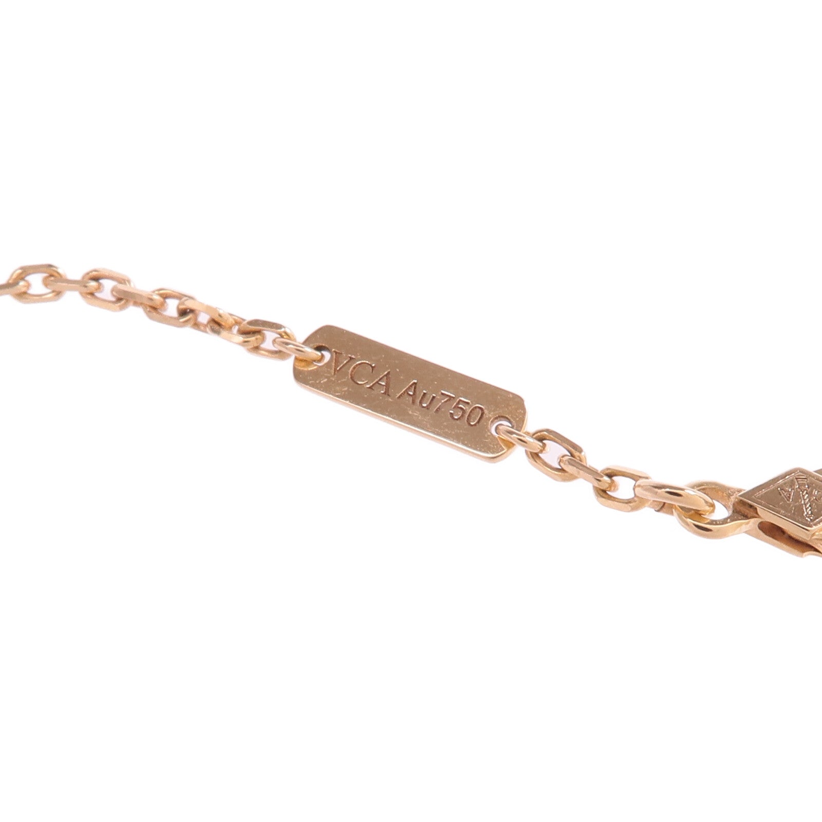 Van Cleef & Arpels 18K玫瑰金Lucky Spring Bracelet珍珠母貝手鏈