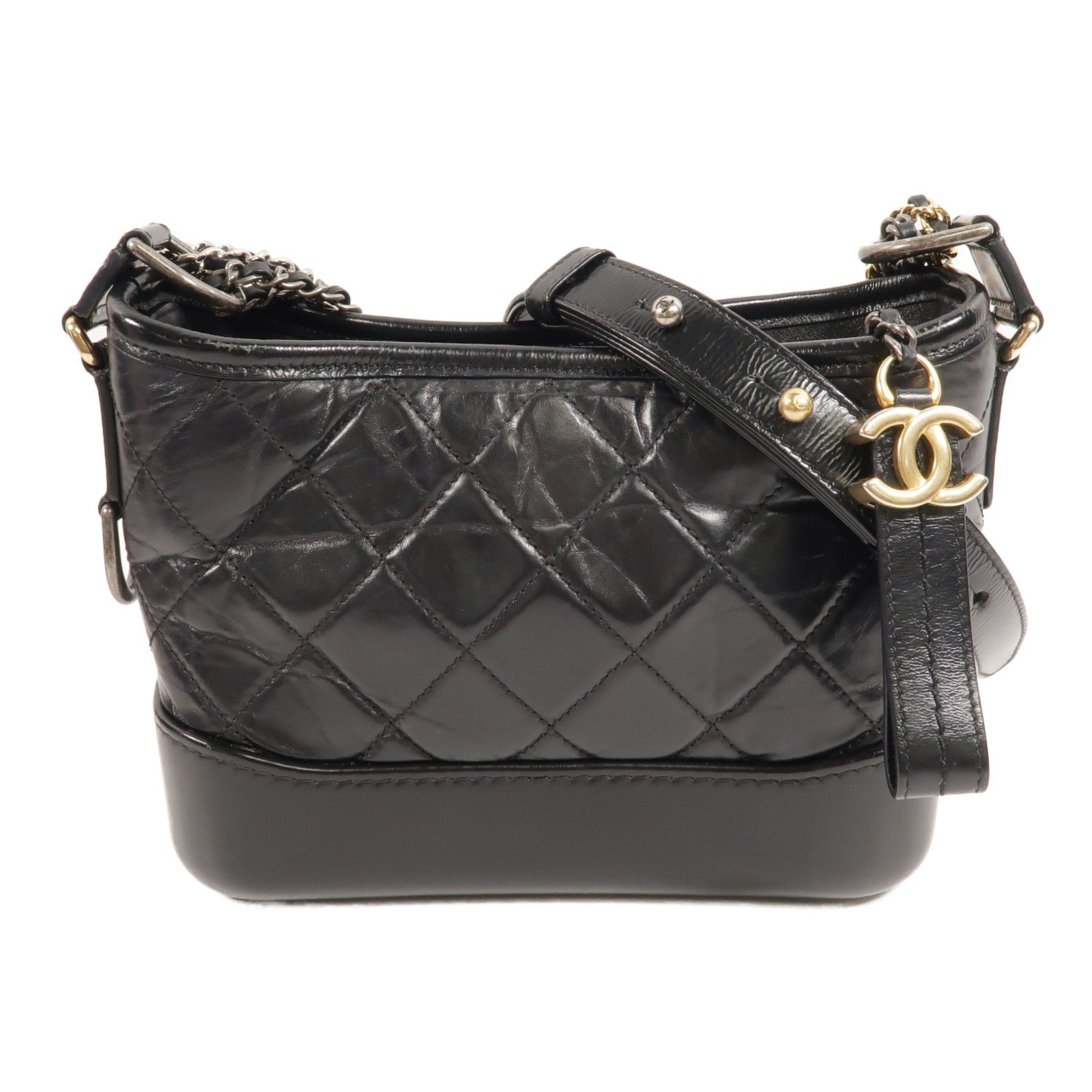 CHANEL 牛皮皮革Gabrielle Small鏈帶肩背袋