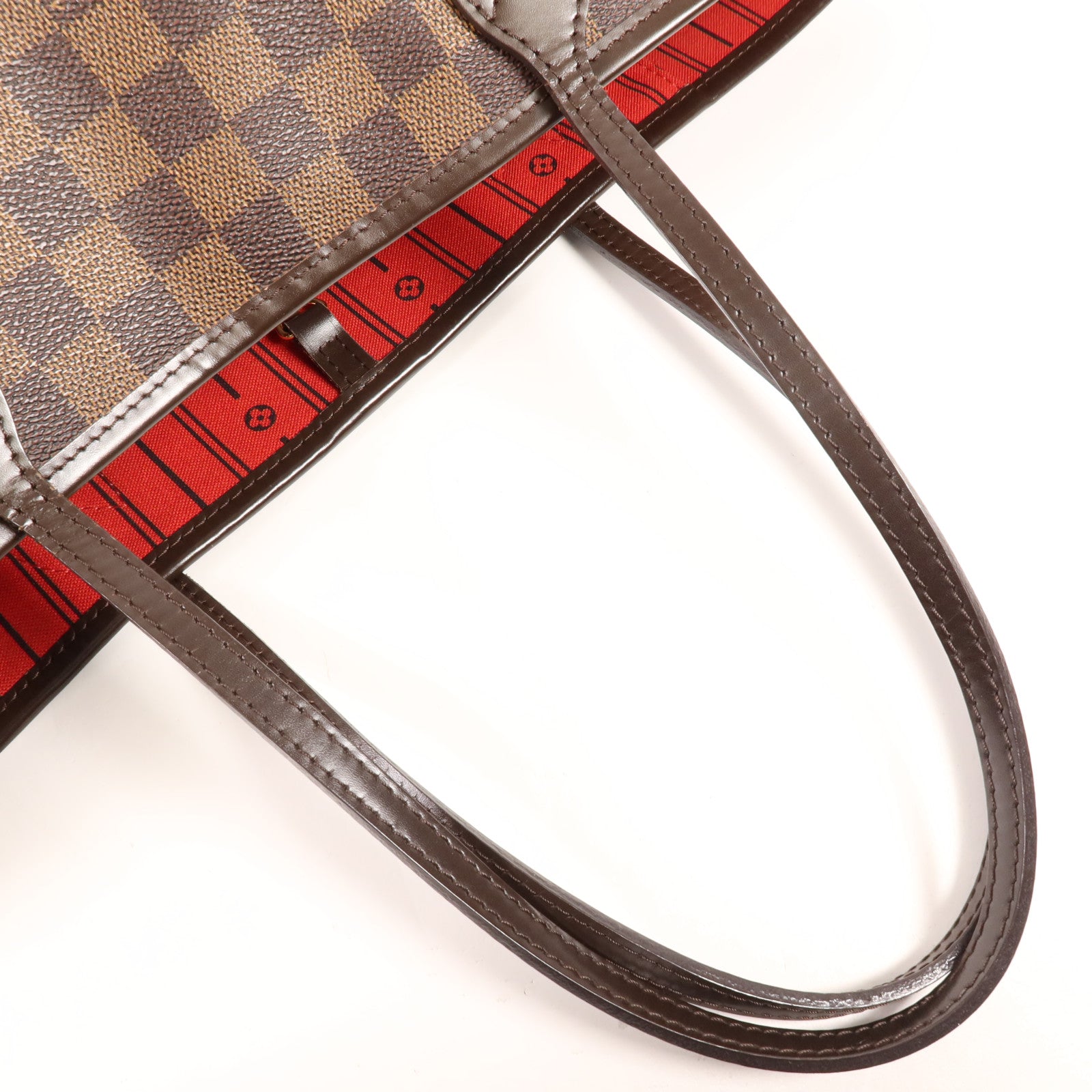 LOUIS VUITTON Damier Neverfull MM金扣肩背袋/手挽袋