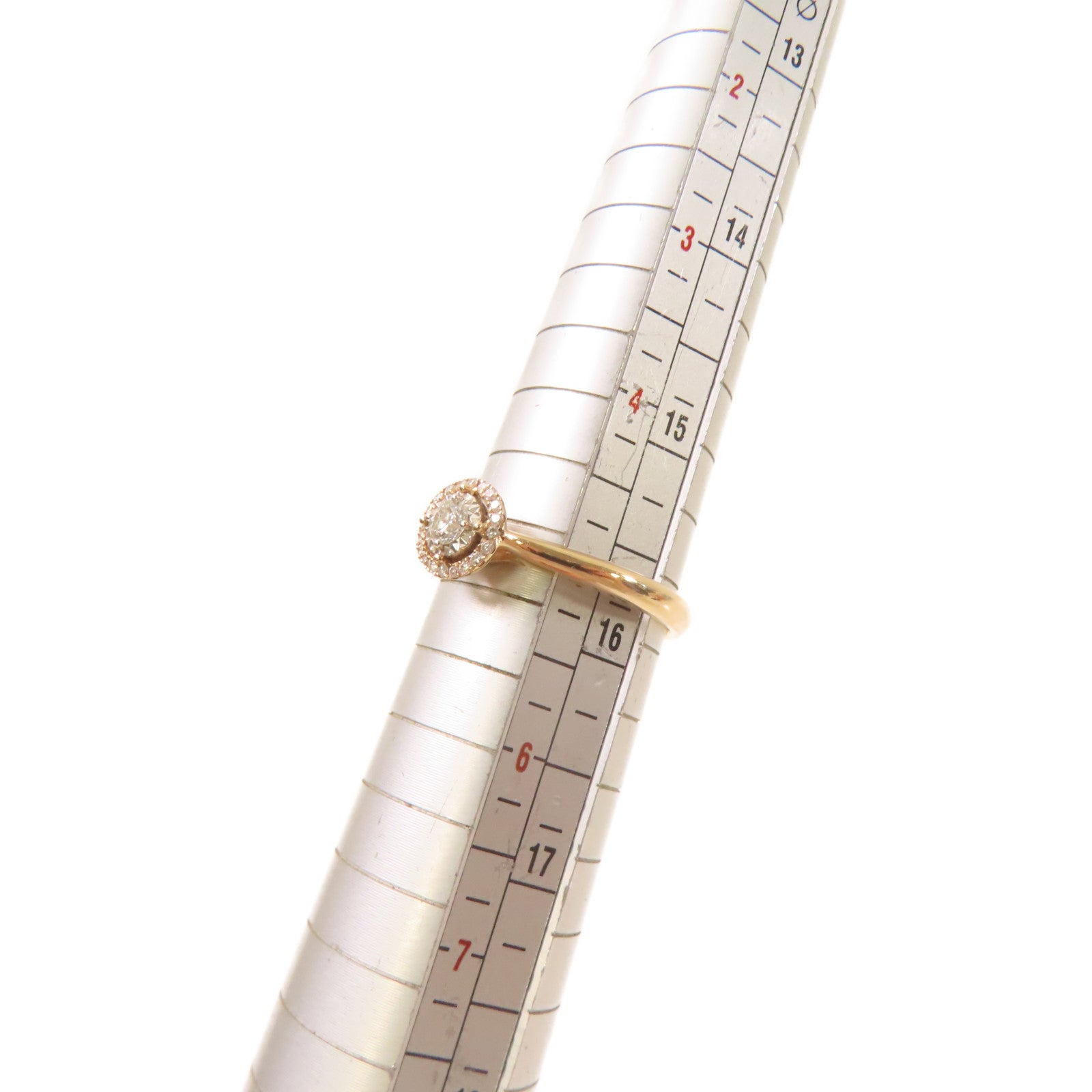 JEWELRY 【激減優惠】18K玫瑰金/0.092ct/0.053ct鑽石Diamond Ring戒指US#5