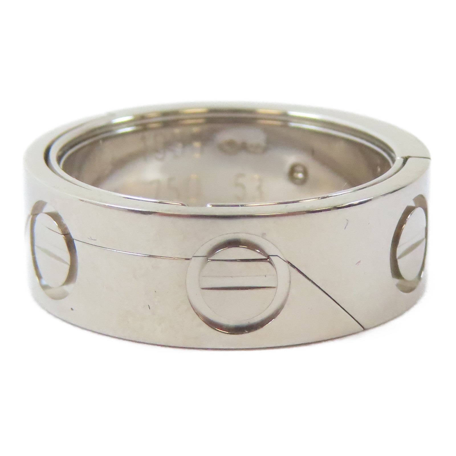 CARTIER 18K白金Astro Love Ring戒指Cartier#53/US#6.5