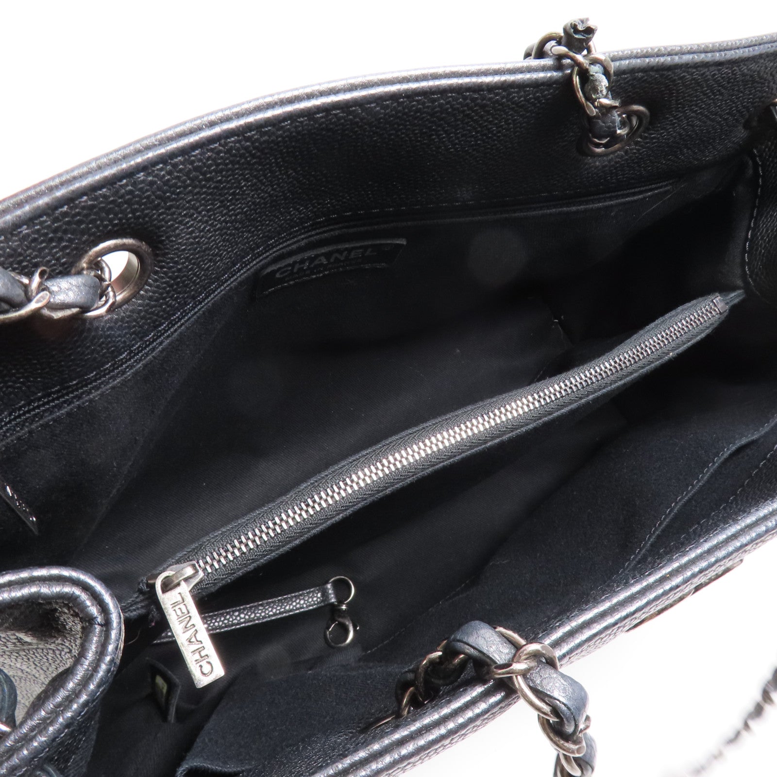 CHANEL 【激減優惠】牛皮皮革Shoulder Bag銀扣肩背袋