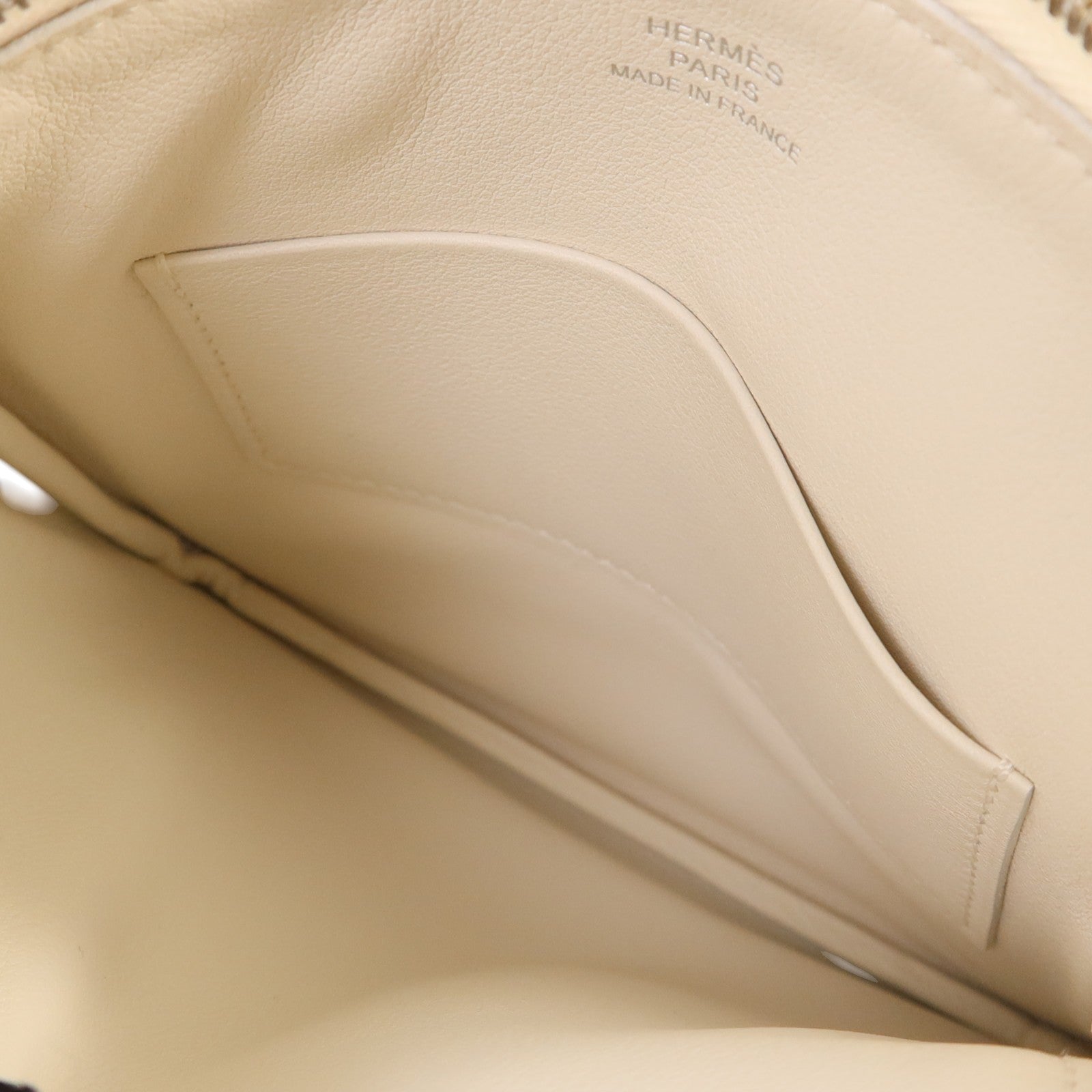 HERMES Swift皮革Carre Pocket Pouch銀扣手拿包