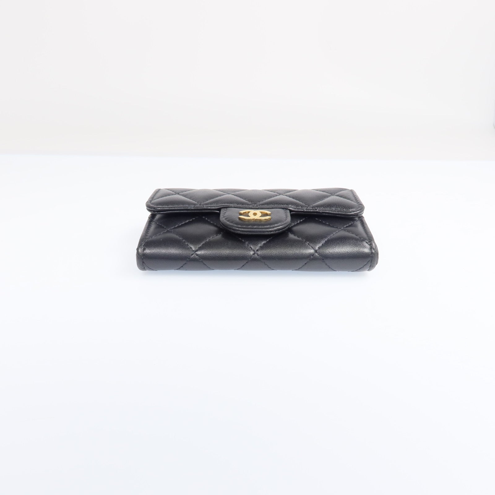CHANEL 羊皮皮革Card Case金扣卡片套