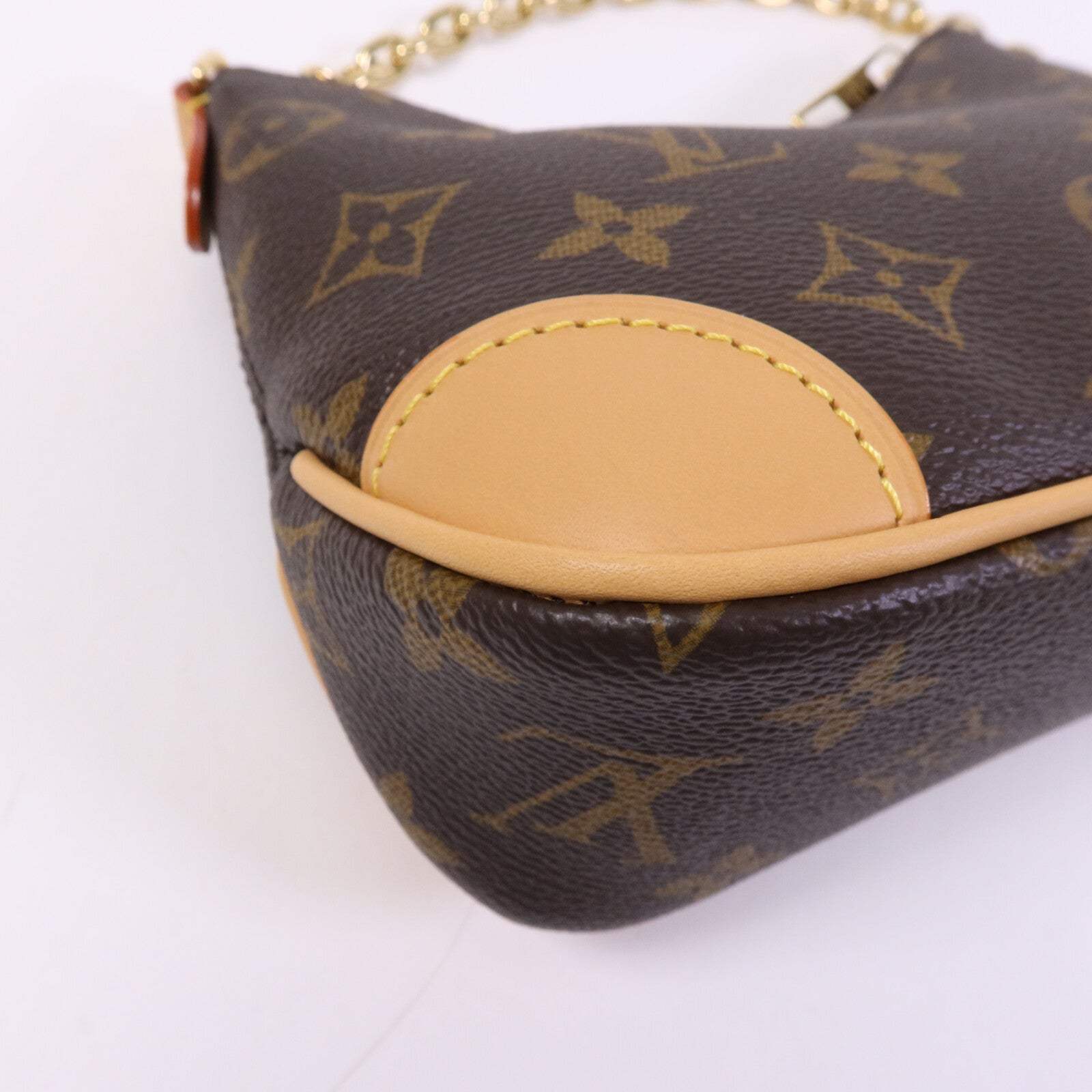 LOUIS VUITTON Monogram Nano Boulogne金扣鏈帶肩背袋