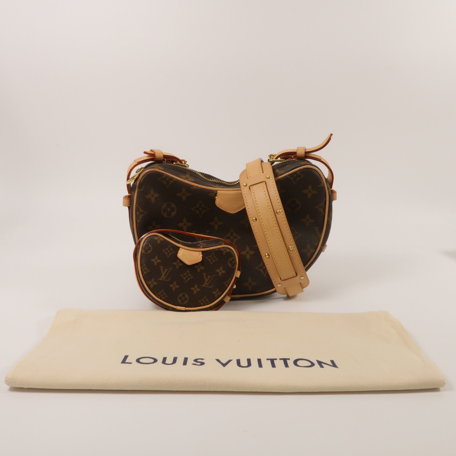 LOUIS VUITTON Monogram Croissant MM金扣手挽肩背兩用袋