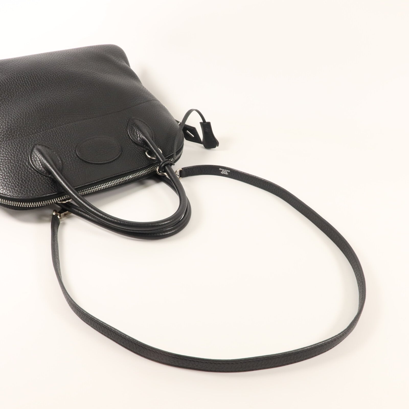 HERMES Clemence皮革Bolide 31手挽袋Noir