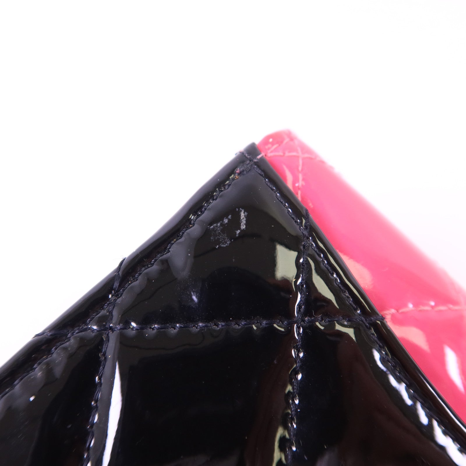 CHANEL 漆皮皮革Card Case銀扣卡片套