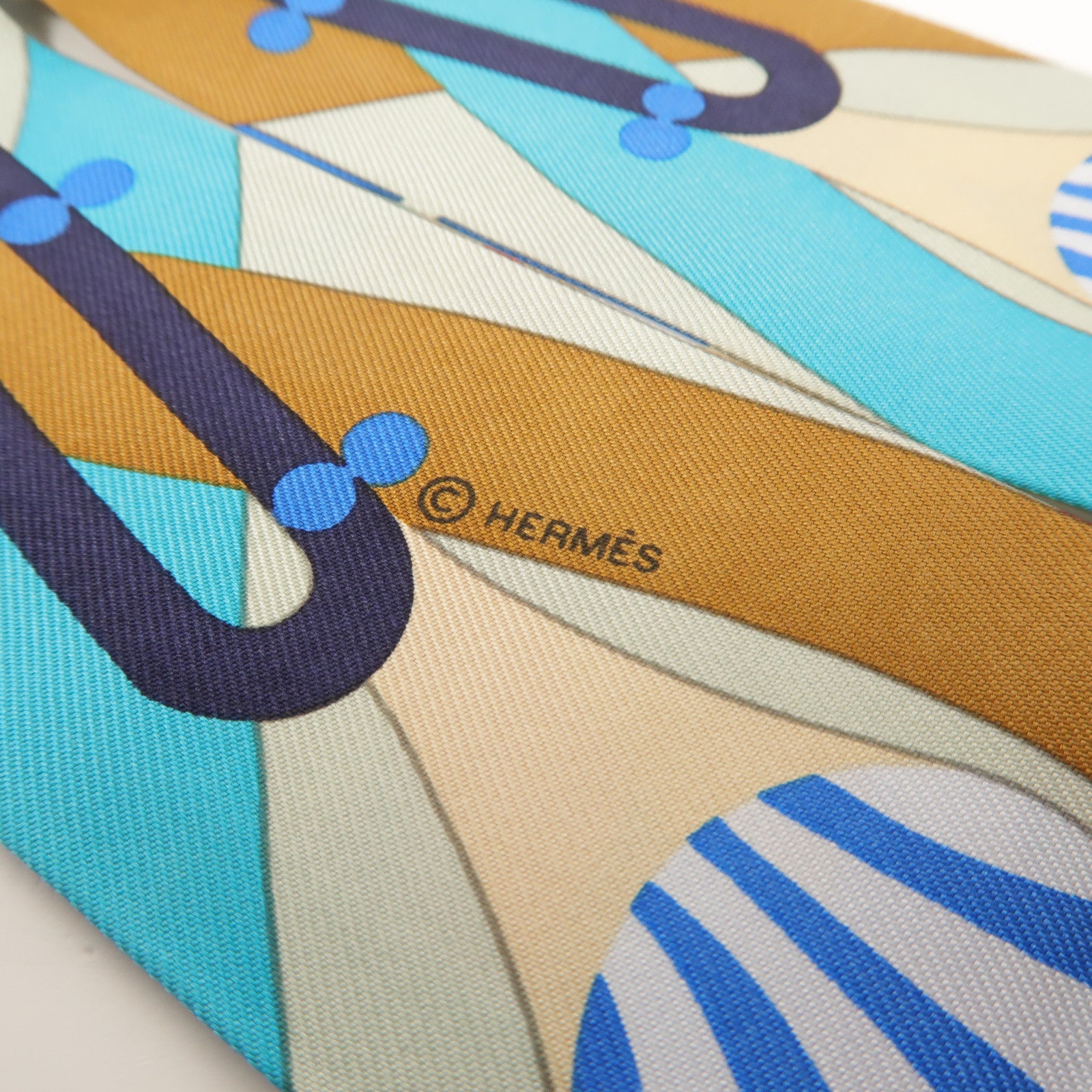 HERMES 絲質Twilly絲巾