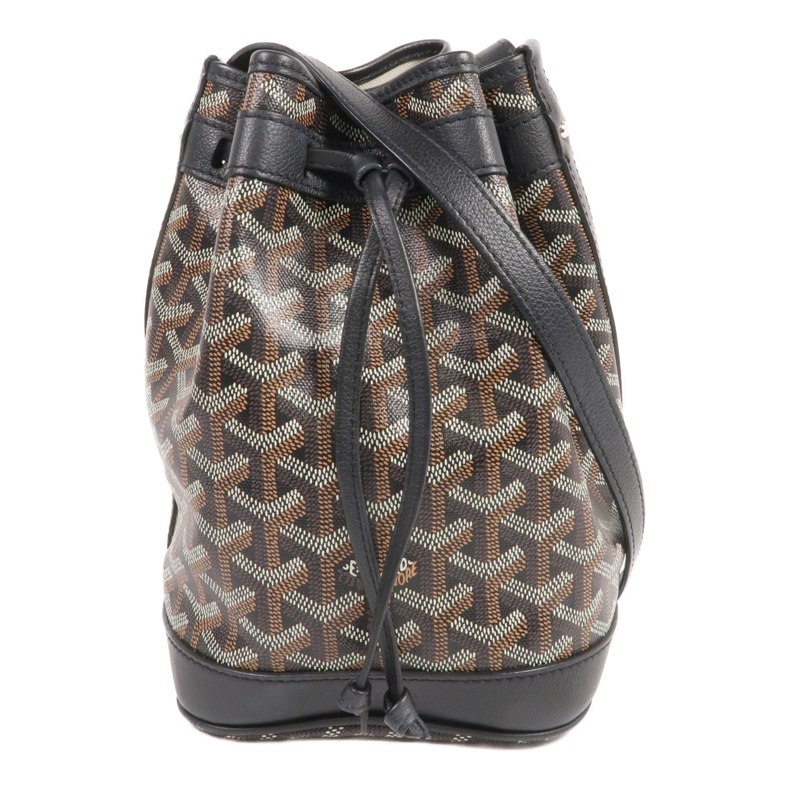 GOYARD 塗層帆布Petit Flot Bucket銀扣肩背袋