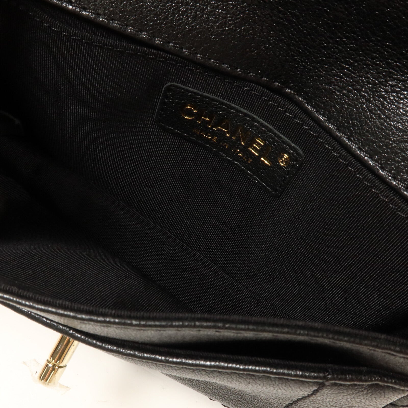 CHANEL 牛皮皮革Chain Shoulder鏈帶肩背袋