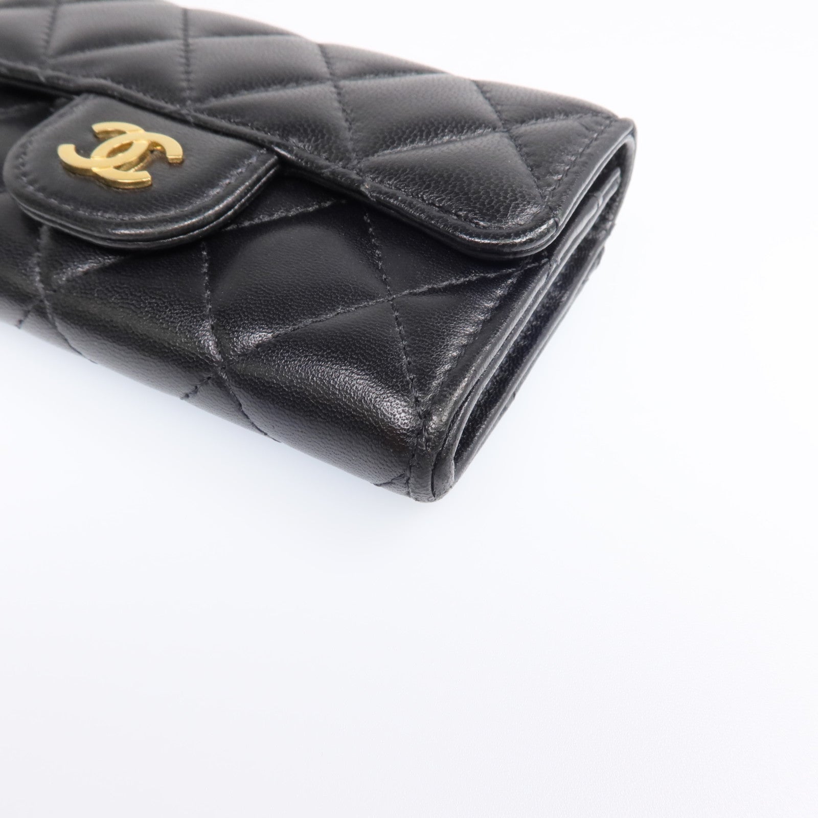 CHANEL 羊皮皮革Card Case金扣卡片套