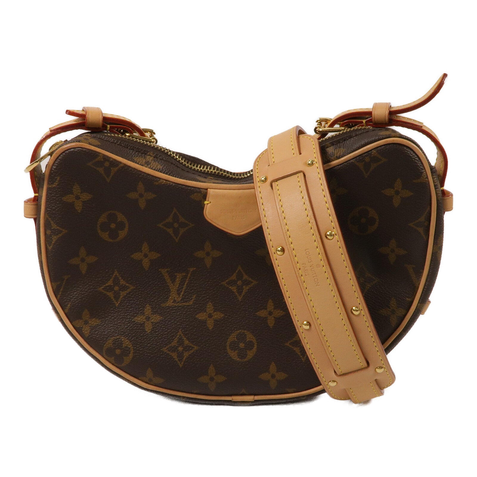 LOUIS VUITTON Monogram Croissant MM金扣手挽肩背兩用袋