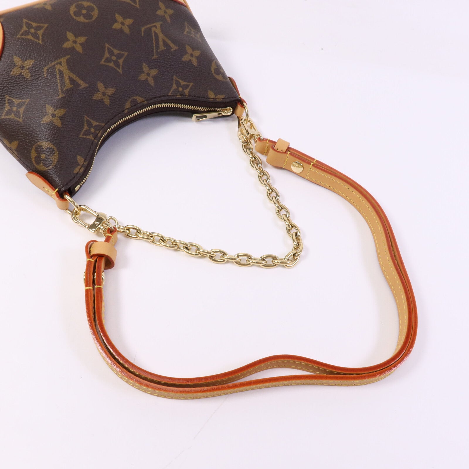 LOUIS VUITTON Monogram Nano Boulogne金扣鏈帶肩背袋