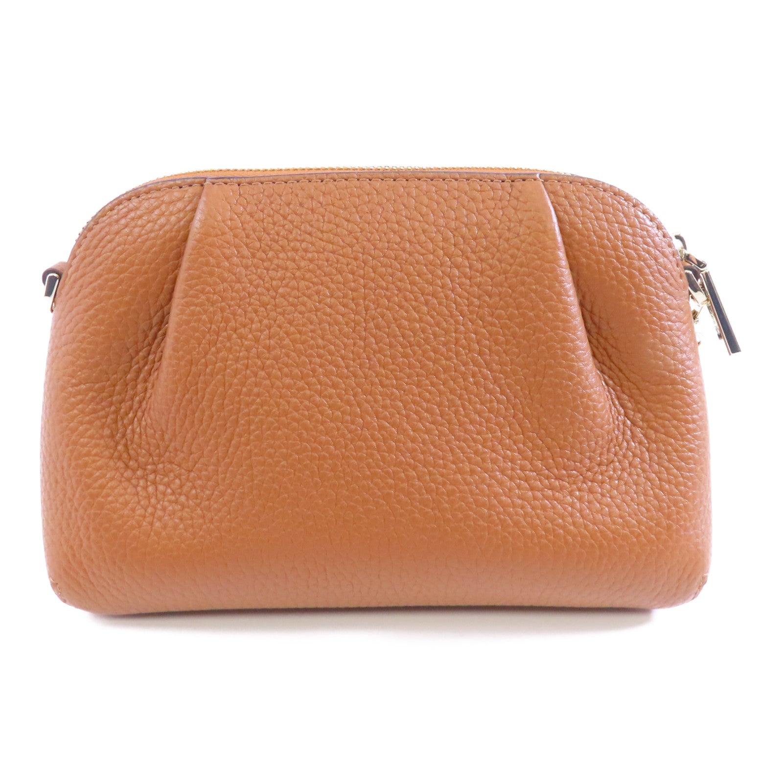 Kate Spade 牛皮皮革Shoulder Bag金扣肩背袋棕色