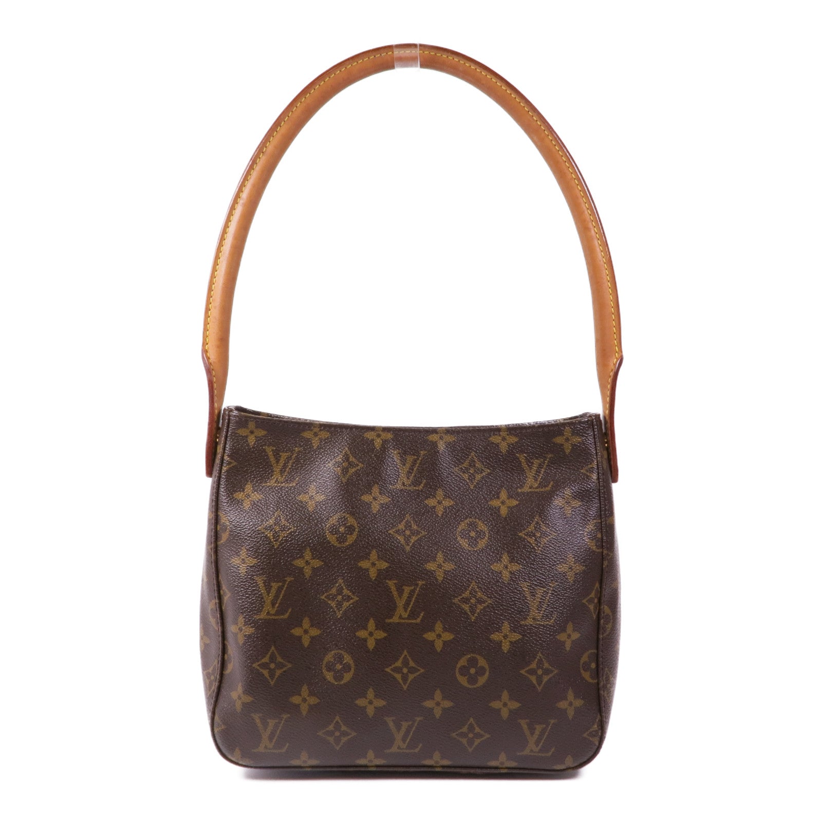 LOUIS VUITTON 【激減優惠】Monogram Looping MM金扣肩背袋棕色