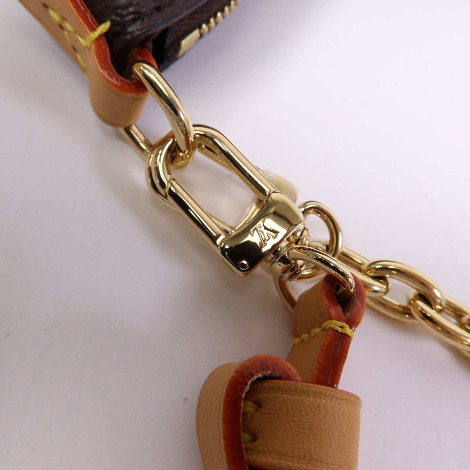LOUIS VUITTON Monogram Nano Boulogne金扣鏈帶肩背袋