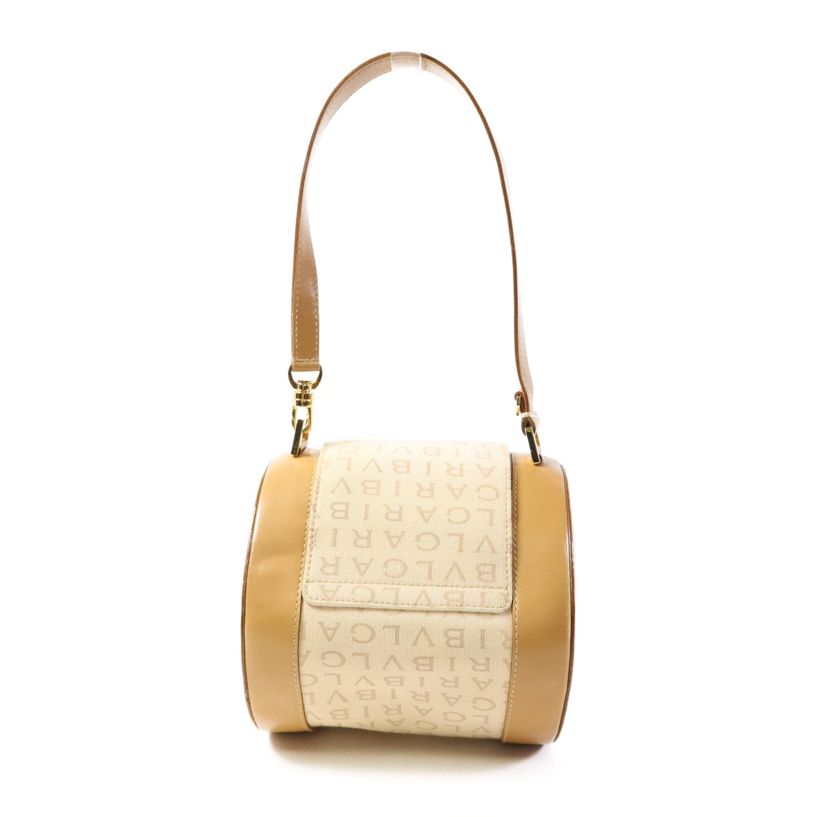 BVLGARI 帆布B Zero Shoulder Bag金扣手挽袋