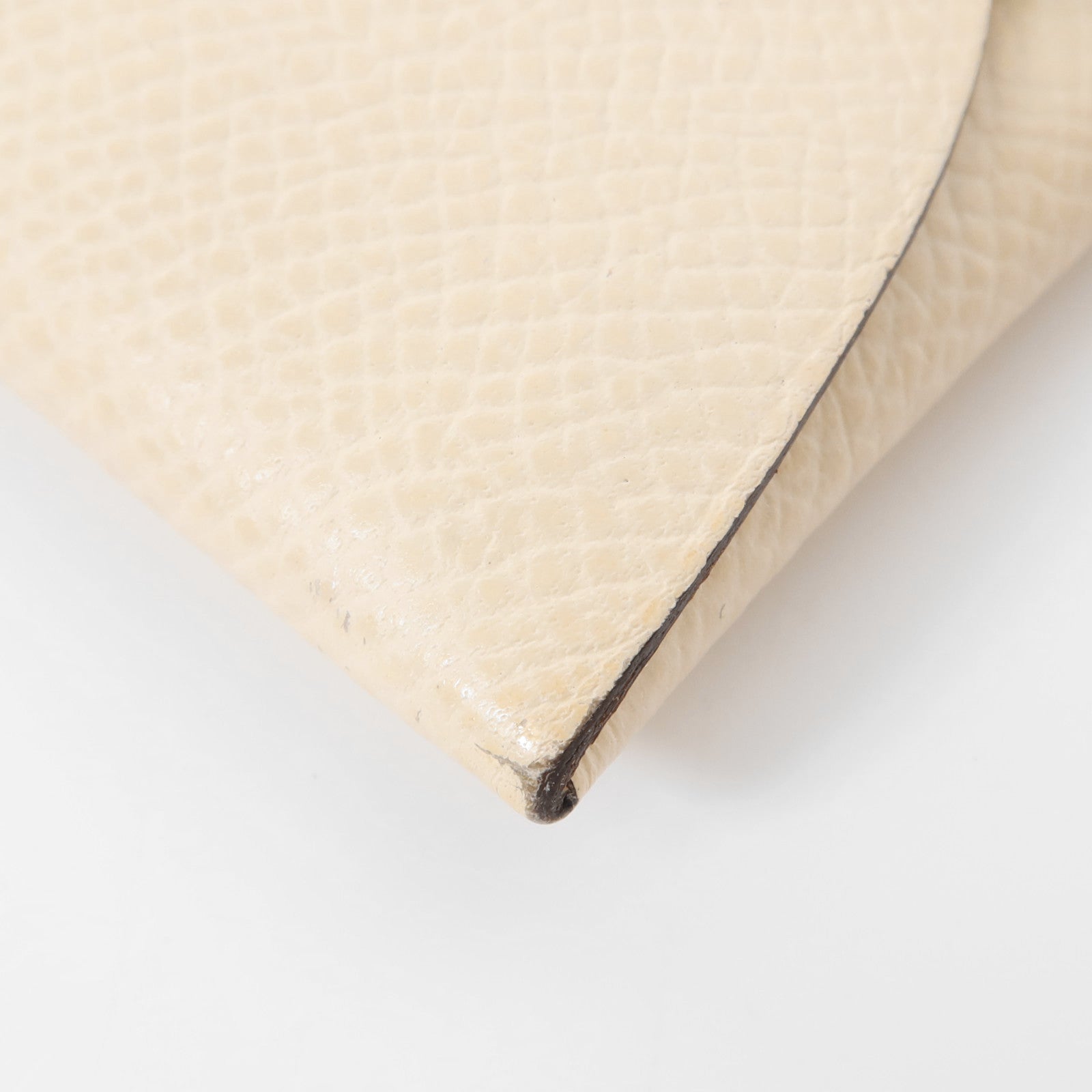 HERMES Epsom皮革Bastia銀扣零錢包Nata