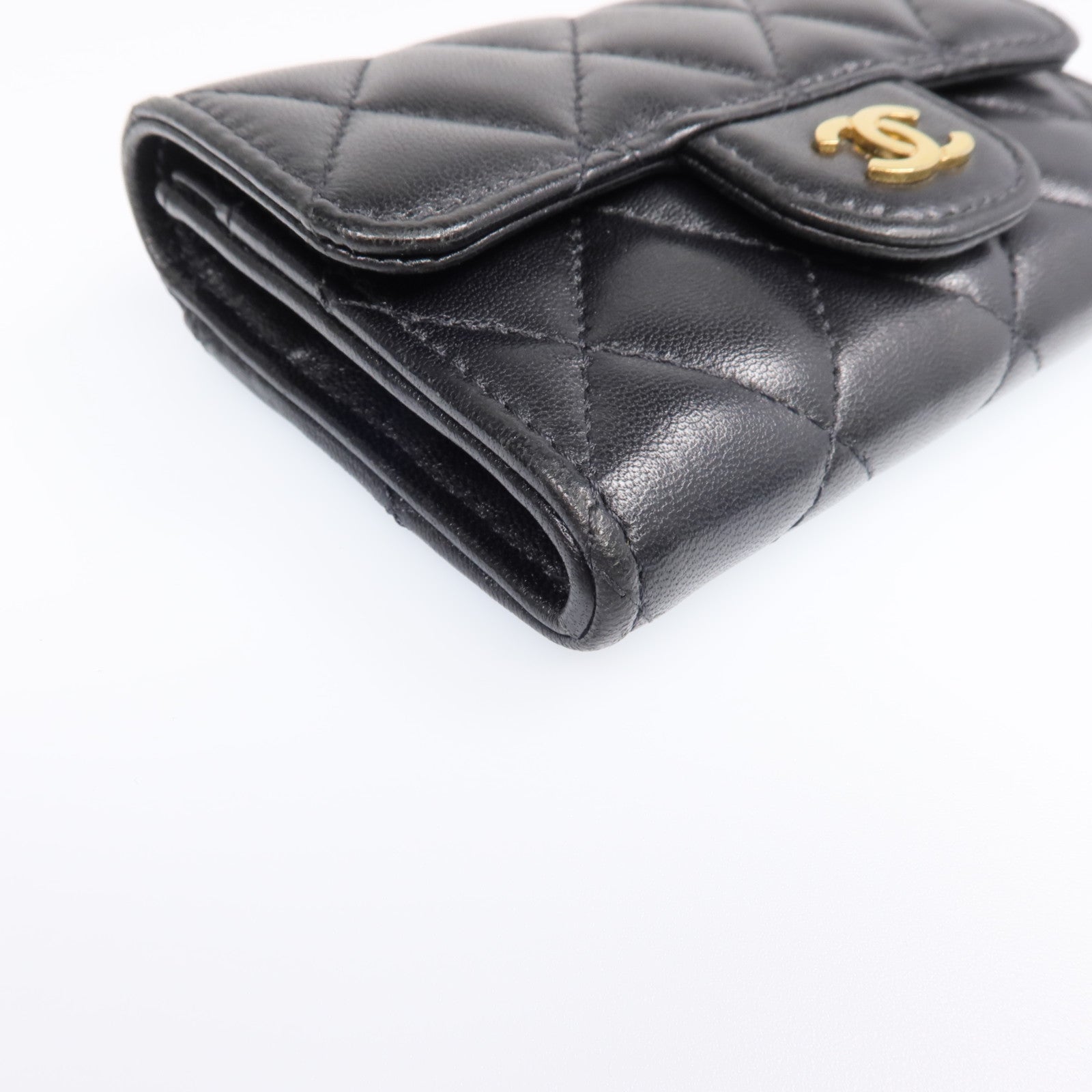 CHANEL 羊皮皮革Card Case金扣卡片套